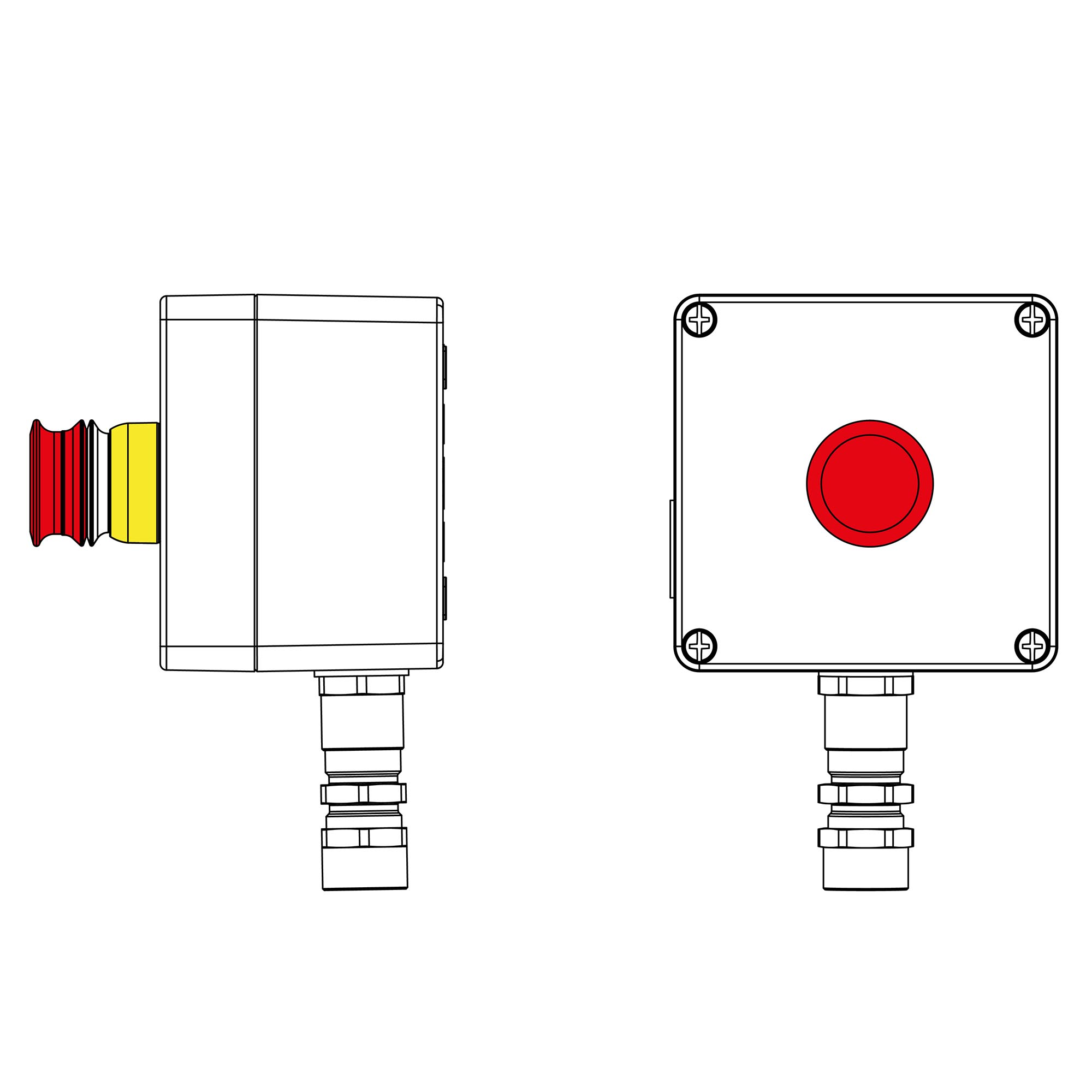 Пост взрывозащищенный управления из алюминия CPU-A-12-(1xP3E(11))-1xKA2MHK(C)1Ex de IIC Т5 Gb / Ex tb IIIC T95°Cdb IP66