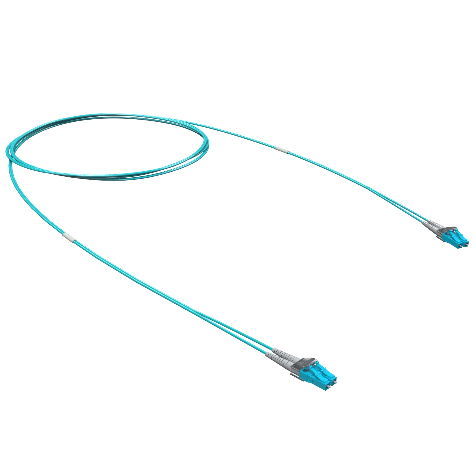 Патч-корд оптический Duplex LC/UPC-LC/UPC 50/125 (OM3) 2 м