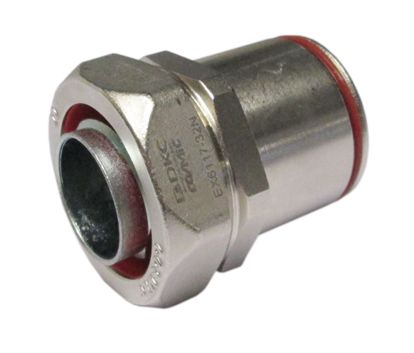 Взрывозащищенная Ex e муфта жесткая труба-металлорукав. DT 20 мм. DN15. Никелированная латунь. IP66/67