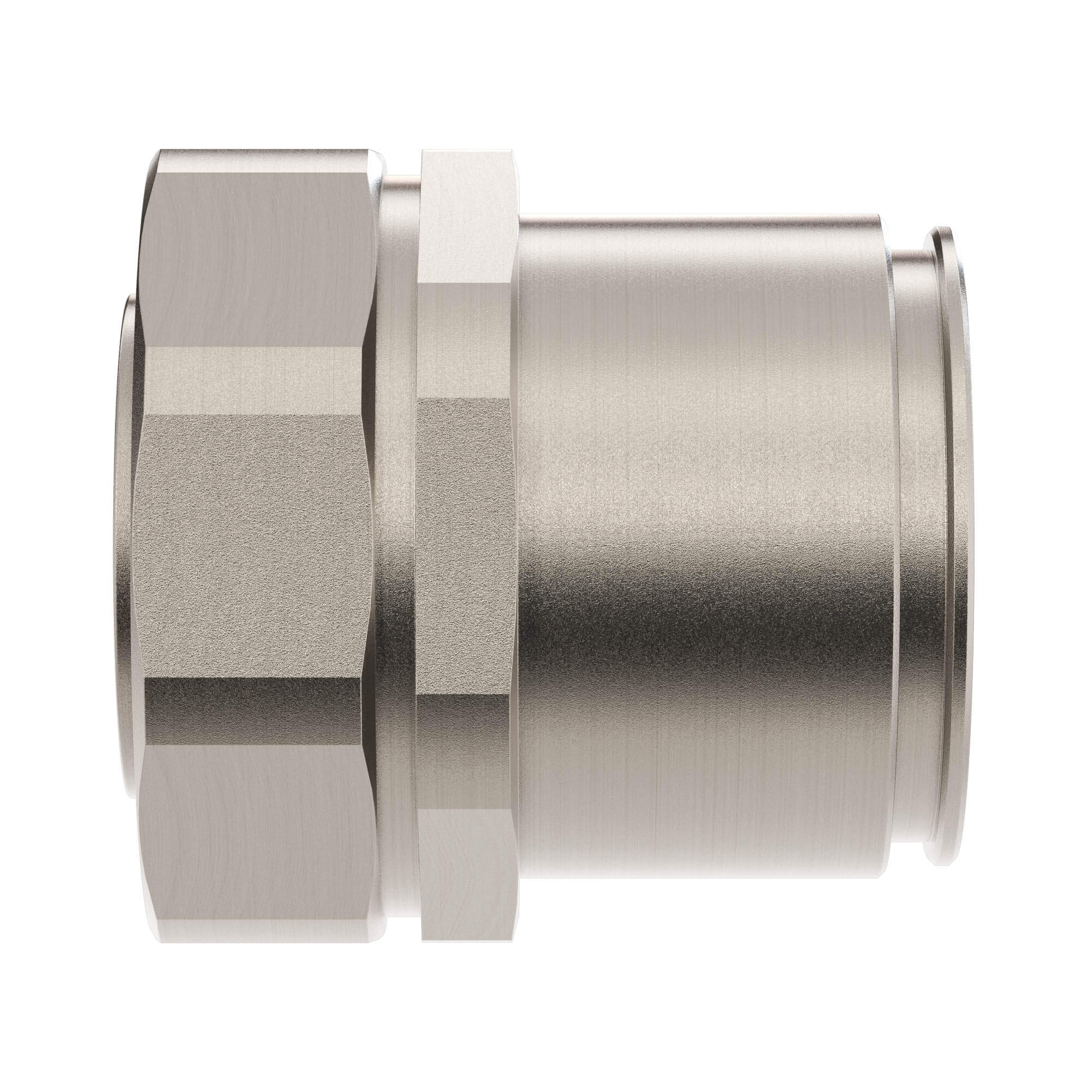 Муфта металлорукав DN=40-жесткая труба D=40мм IP66/IP67 никелированная латунь