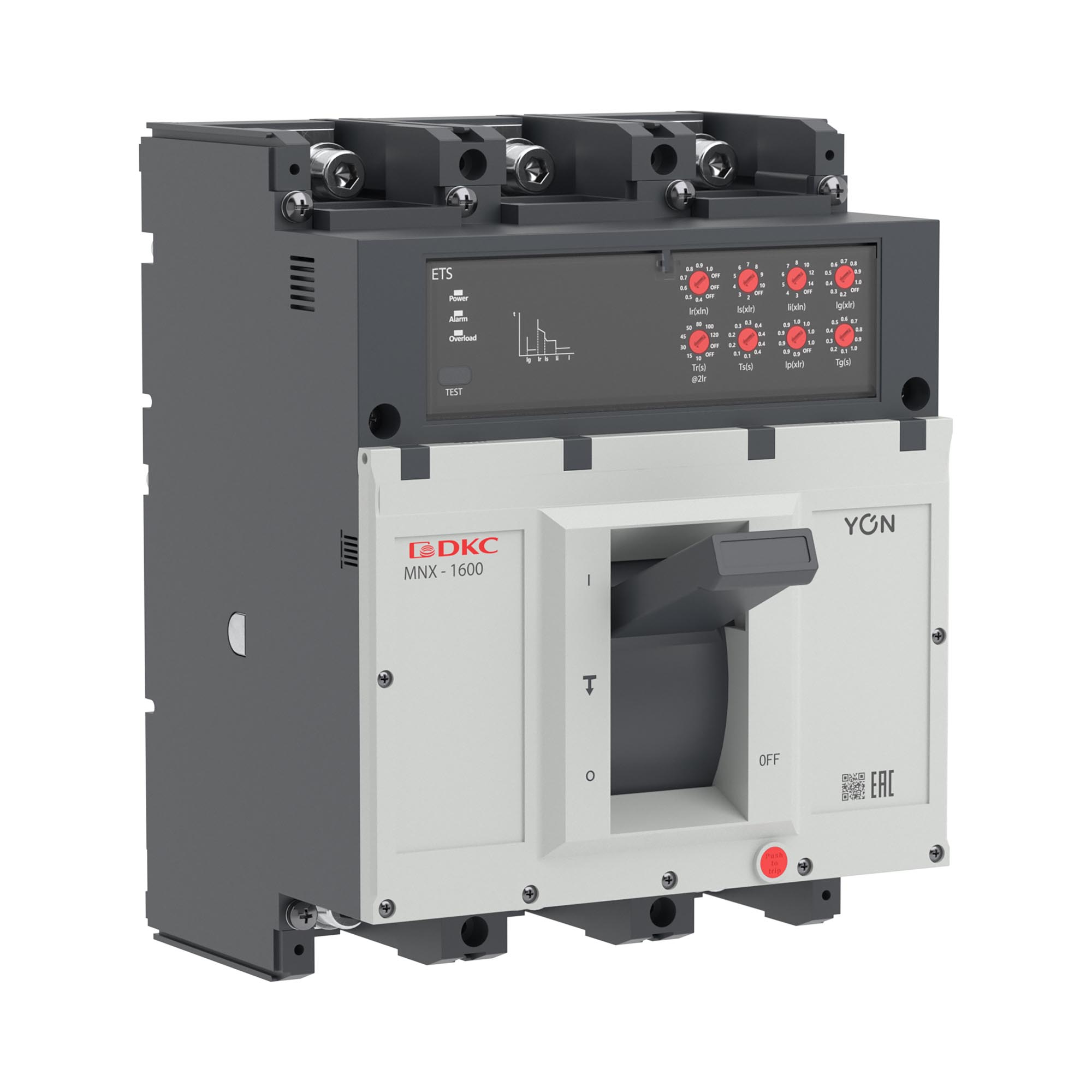 Выключатель автоматический YON pro MNX1600H 3P 1250 A 100 kA при AC415V расцепитель ETS