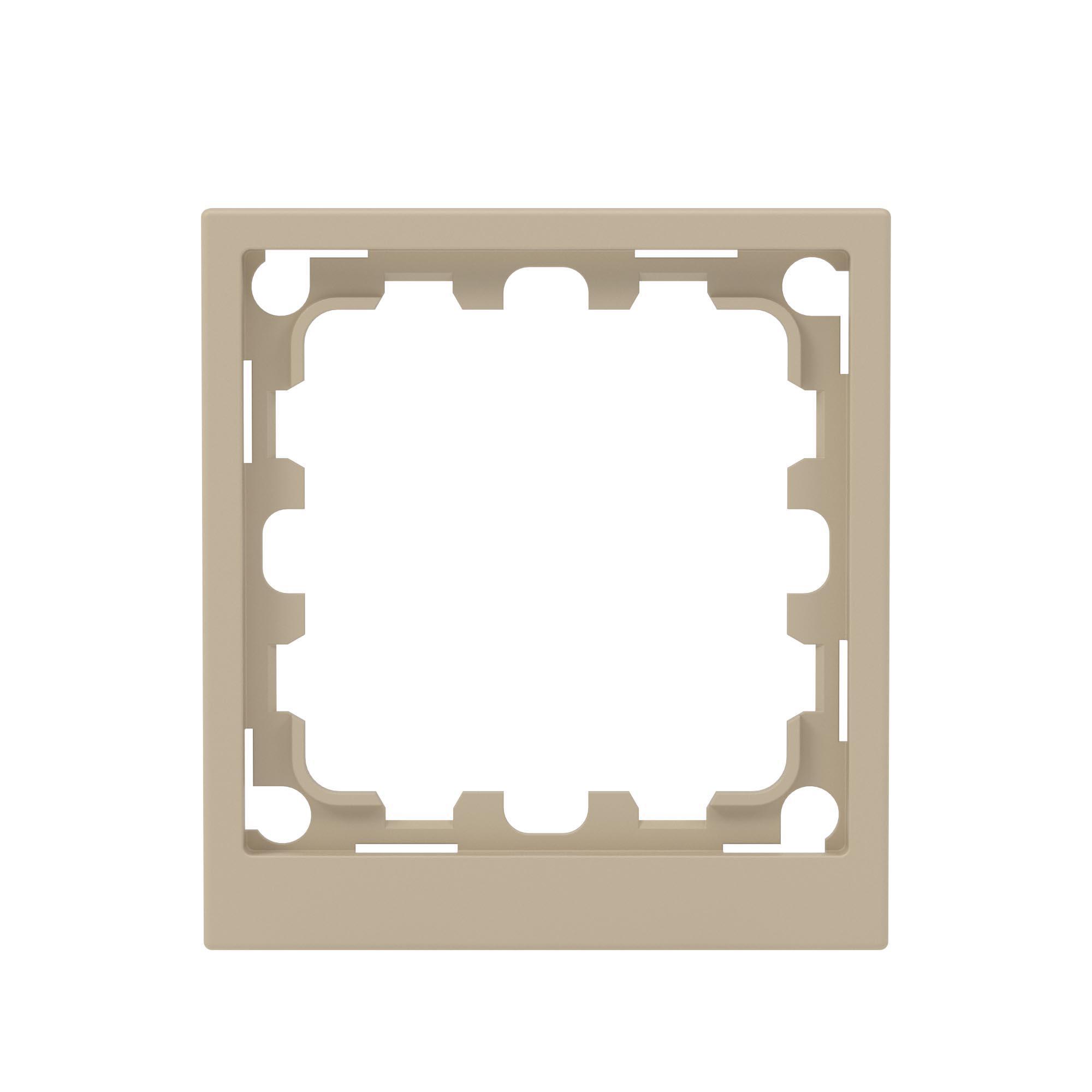 Рамка 1 пост IP44, KANT, ванильный марципан