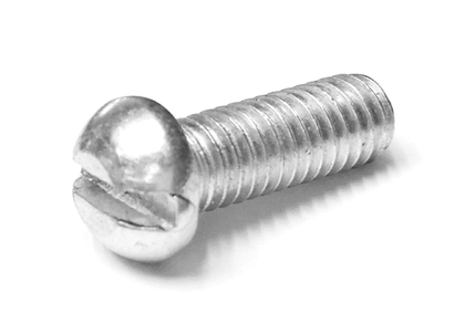 Винт плоский шлиц М6х20 нержавеющая сталь AISI 316L