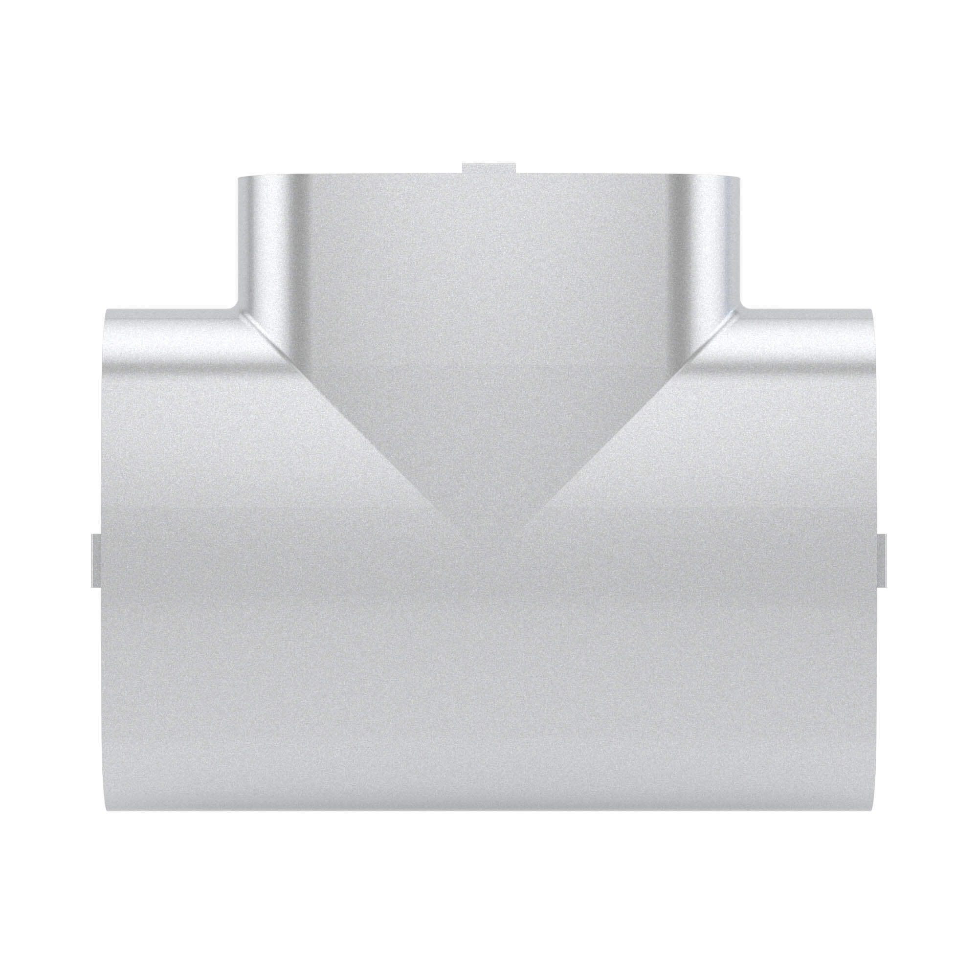 Тройник 90х50мм серый металлик