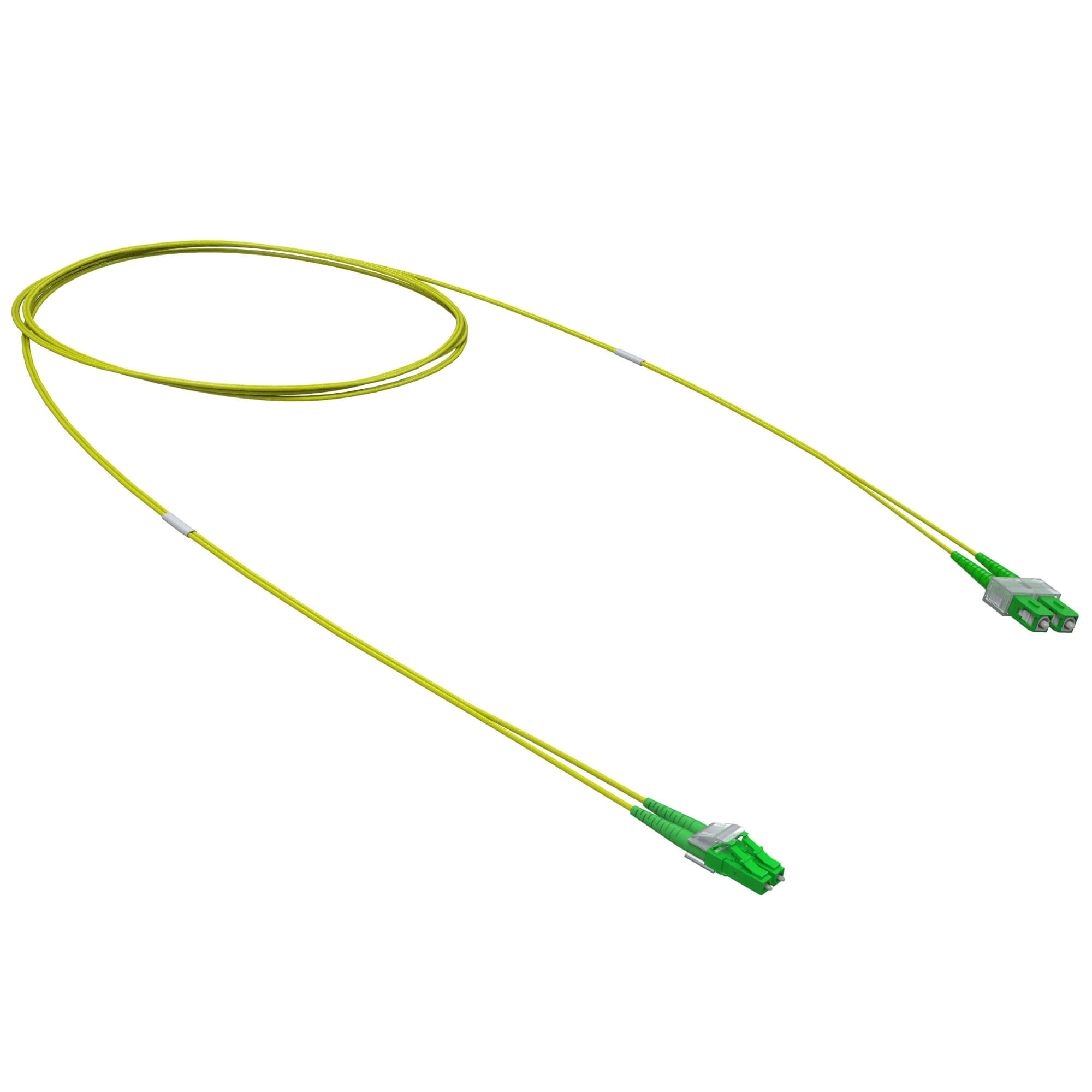 Патч-корд оптический переходной Duplex LC-UPC/SC-APC, 9/125 OS2, 2 м