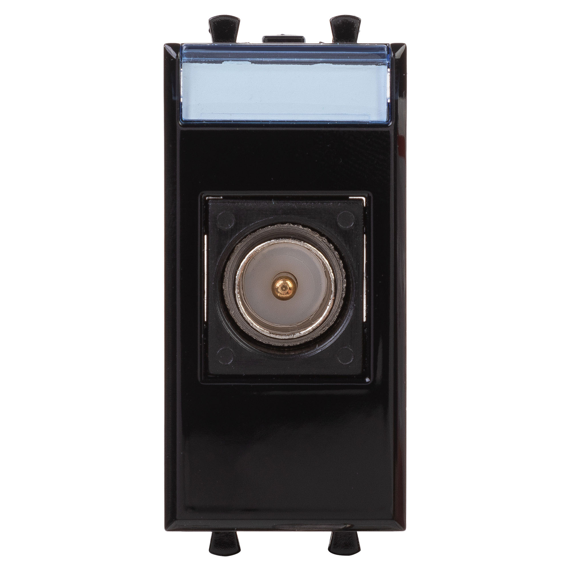 Avanti ТВ розетка оконечная ''Черный квадрат'', 16A, 1 модульная