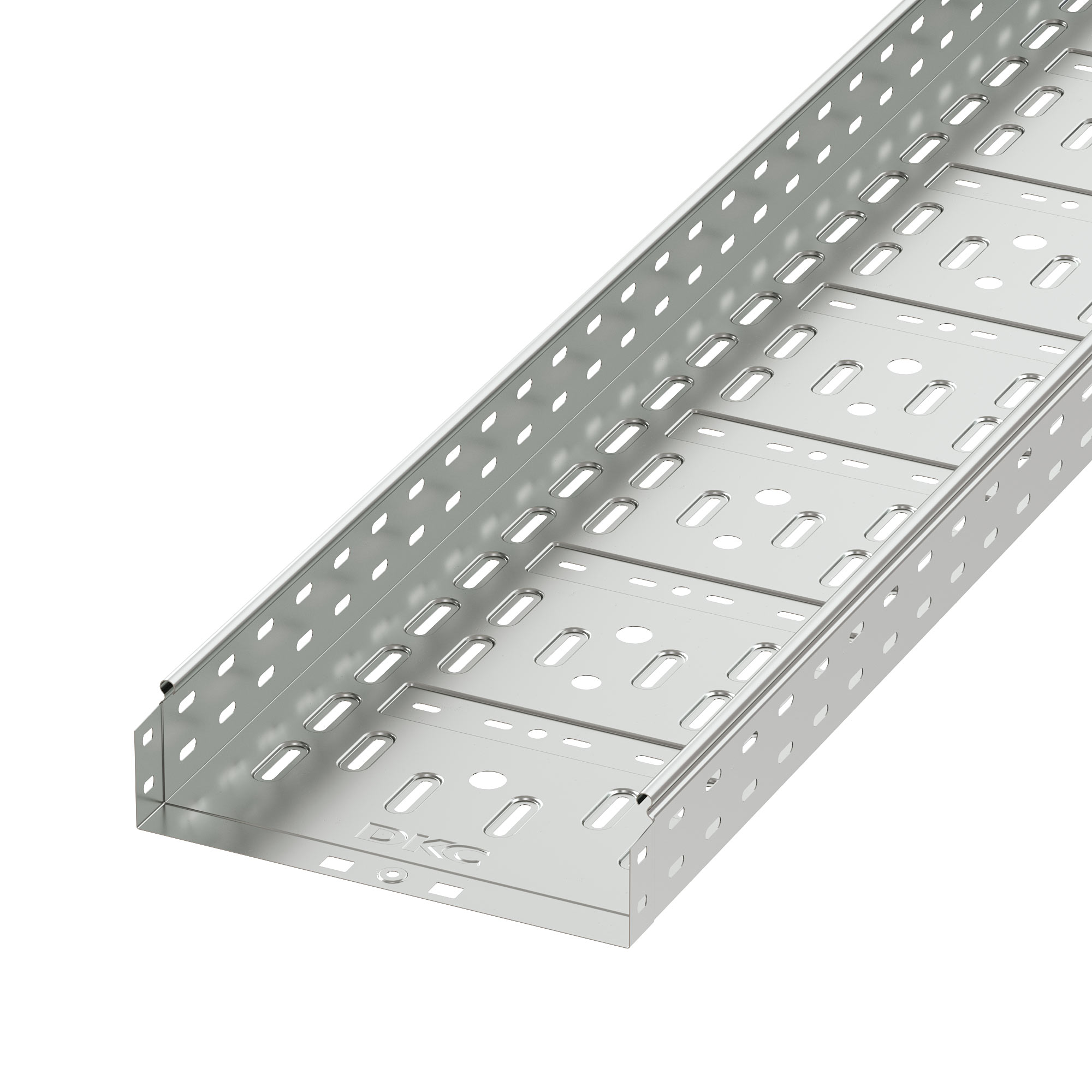 Лоток перфорированный 300х100х3000 цинк-ламельный