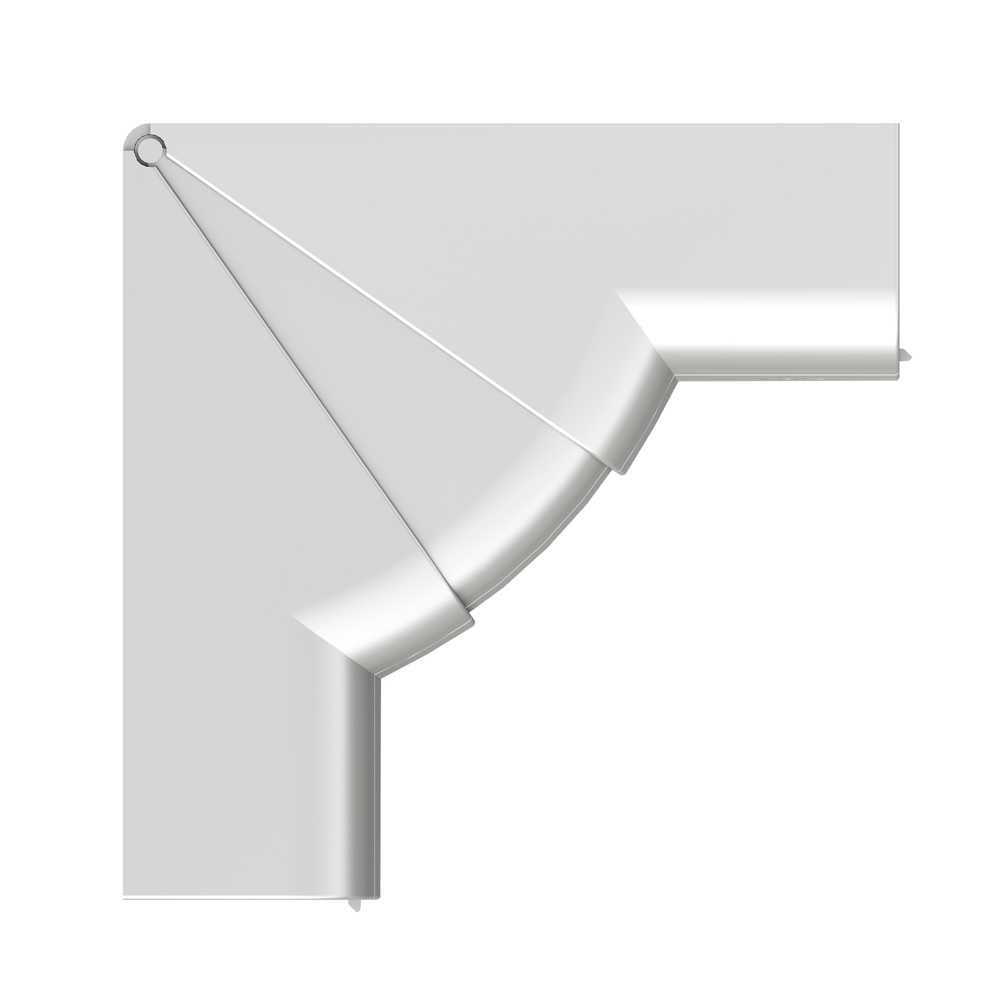 Угол 70-120 градусов внутренний 90х50мм изменяемый серый металлик