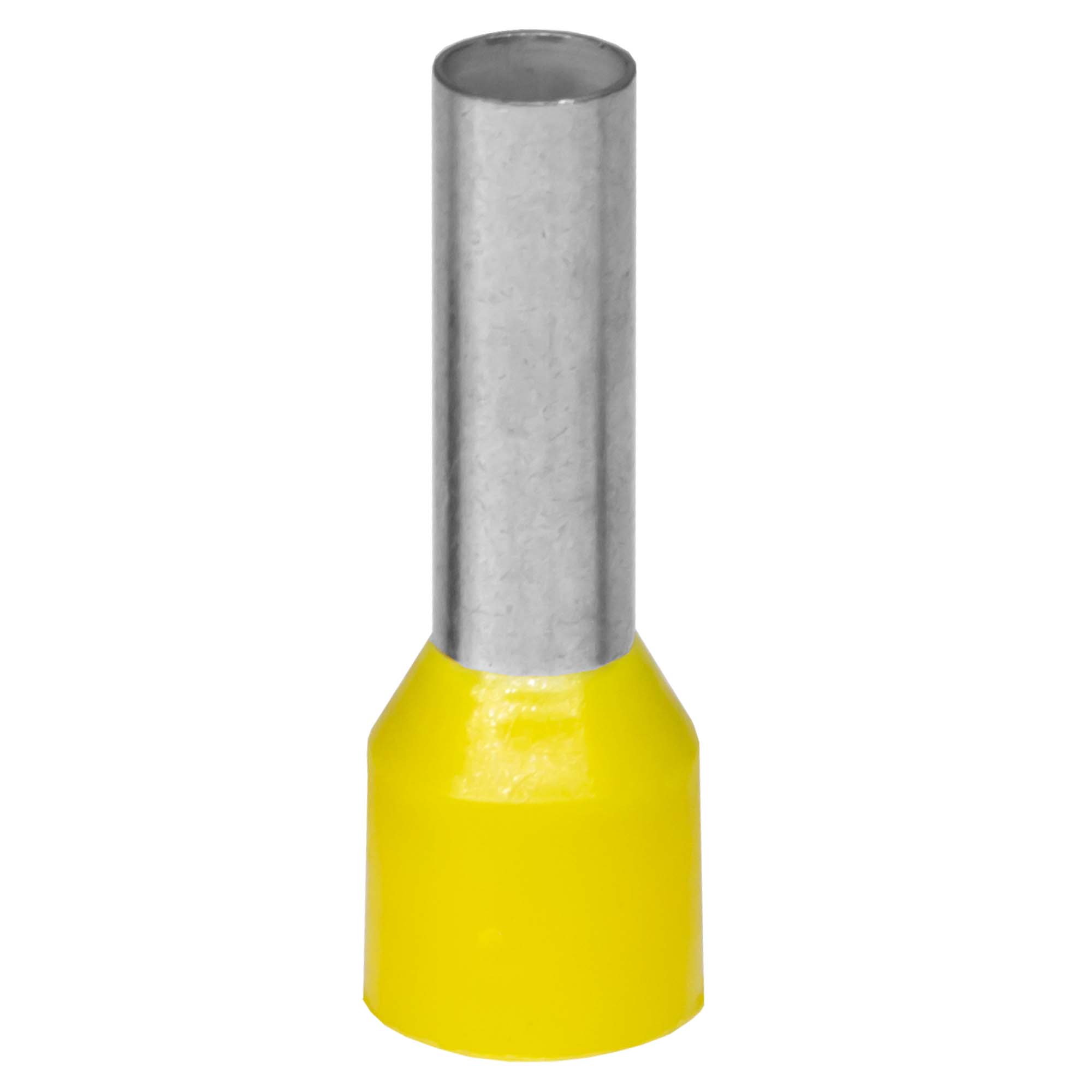 Наконечник-гильза 6-14мм с изолированным фланцем,  желтый