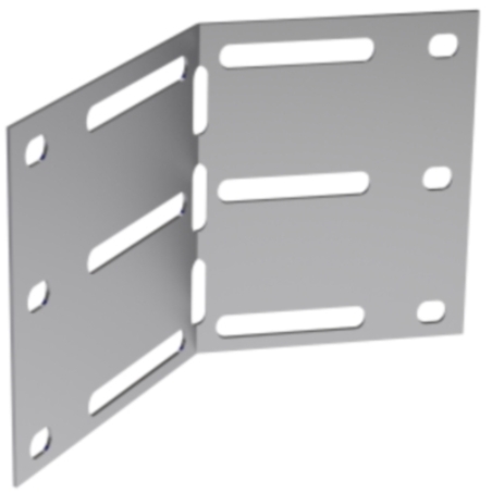 Соединитель угловой H100 мм цинк-ламельный (аналог горячеоцинкованный)