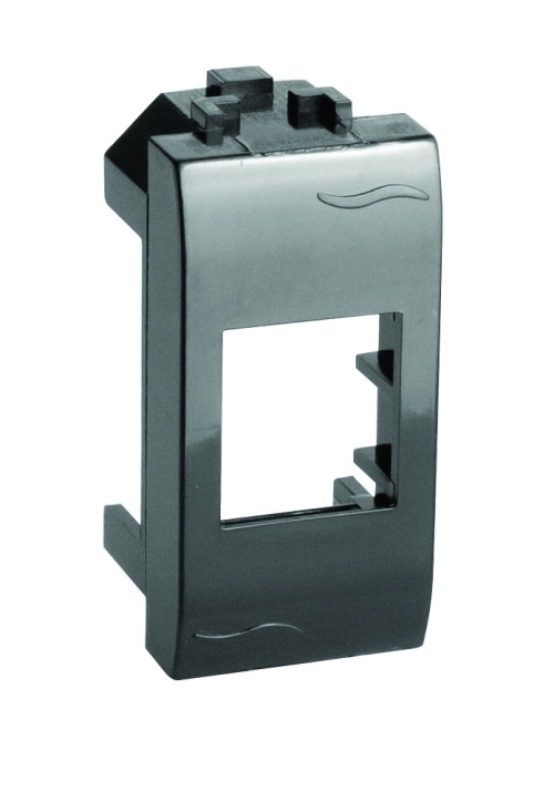 Адаптер для информационных разъемов Кейстоун (Keystone), черный, 1мод.