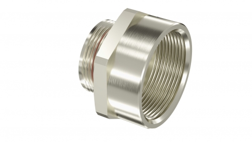 Взрывозащищенный Ex d e переходник. Тип В. ''наруж.резьб'' М25х1,5 - ''внутр.резьб'' M50х1,5. Нержавеющая сталь AISI316L. IP66/67/68