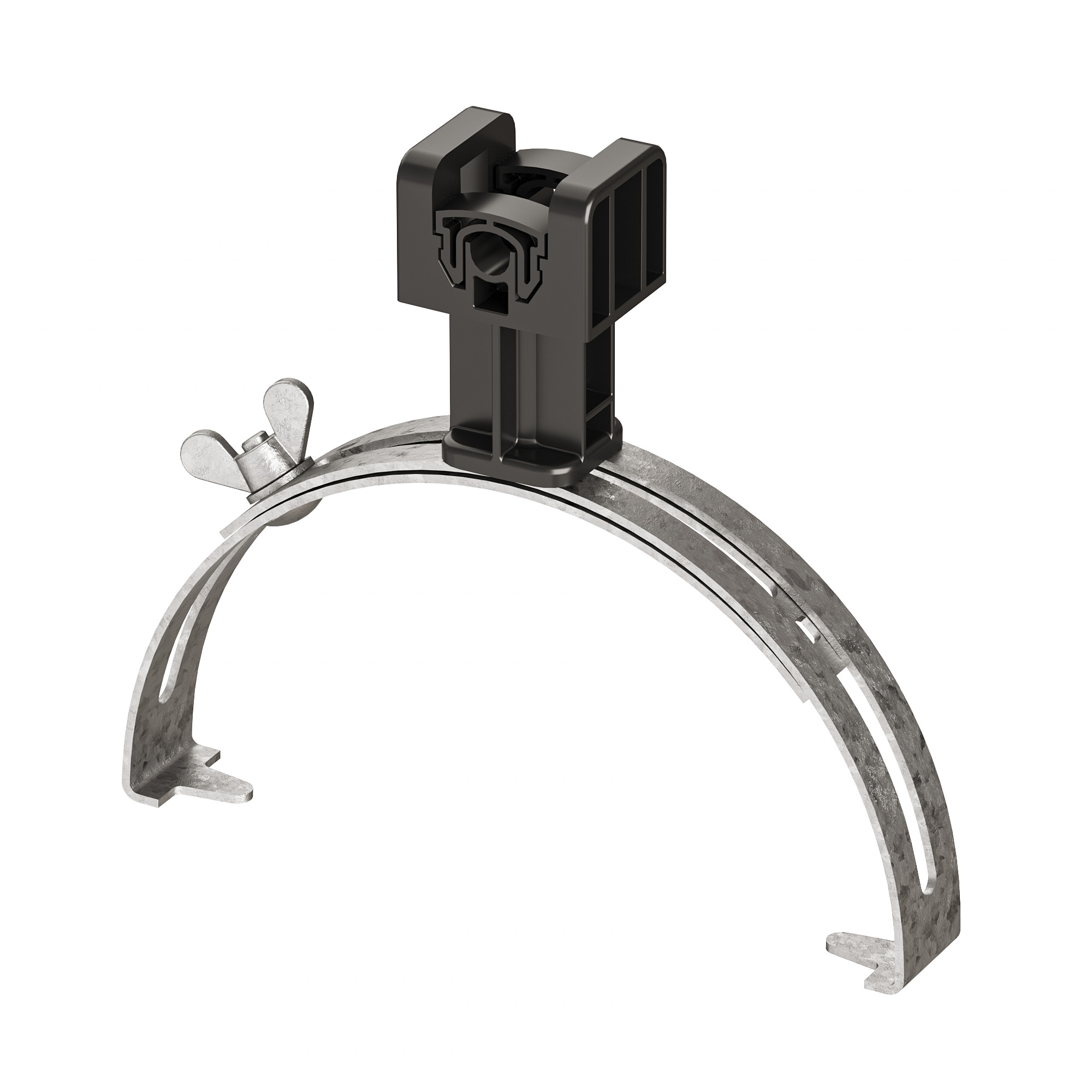 Зажим коньковый регулируемый с пластиковым держателем