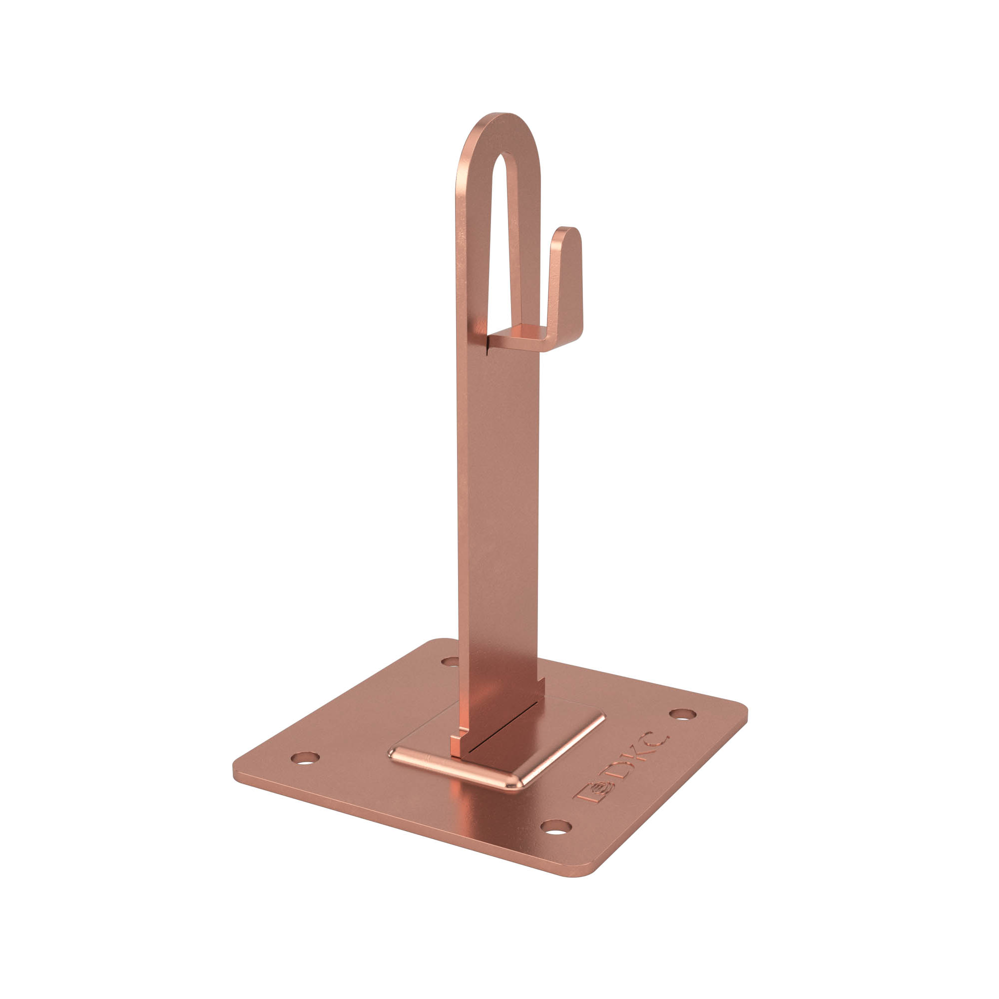 Держатель для плоской кровли металлический 150 мм медь
