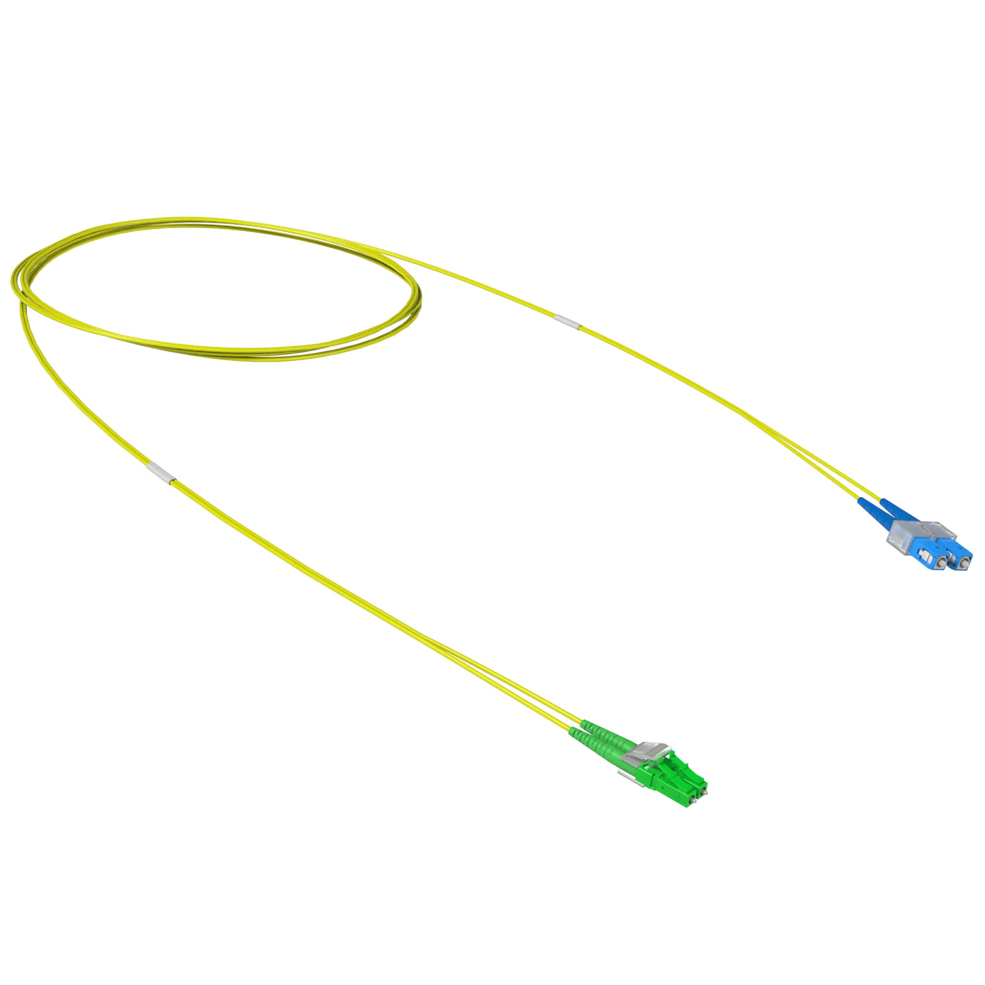 Патч-корд оптический переходной Duplex LC-APC/SC-UPC, 9/125 OS2, 1 м