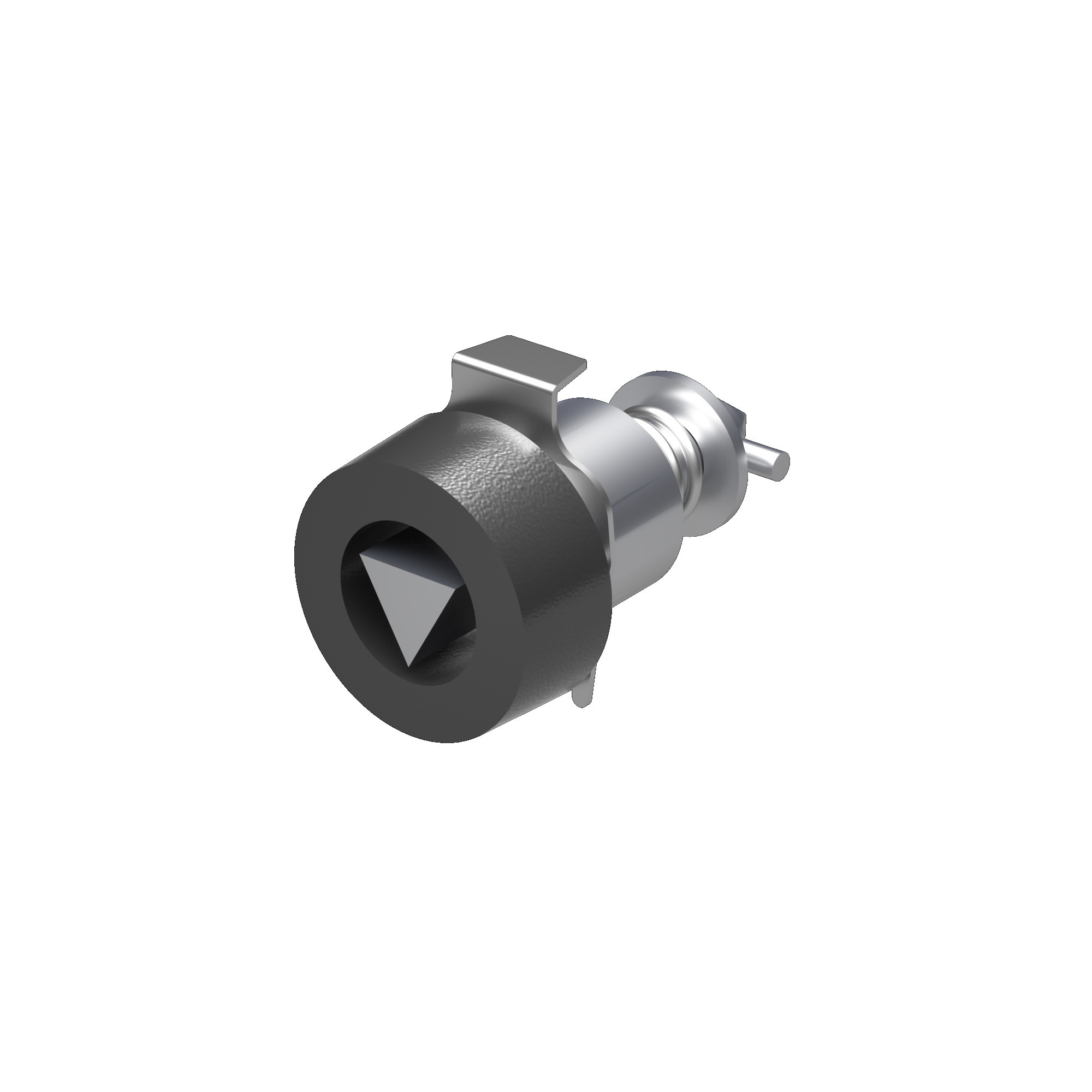 Замок с треугольным ключом для секционных дверей РАМ пауэр