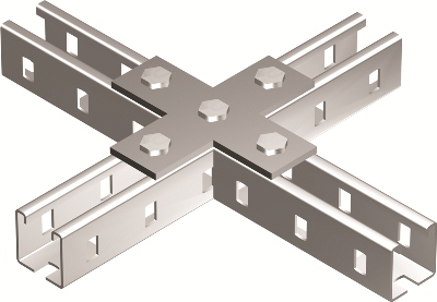 Пластина соединитель X-образный горячеоцинкованный