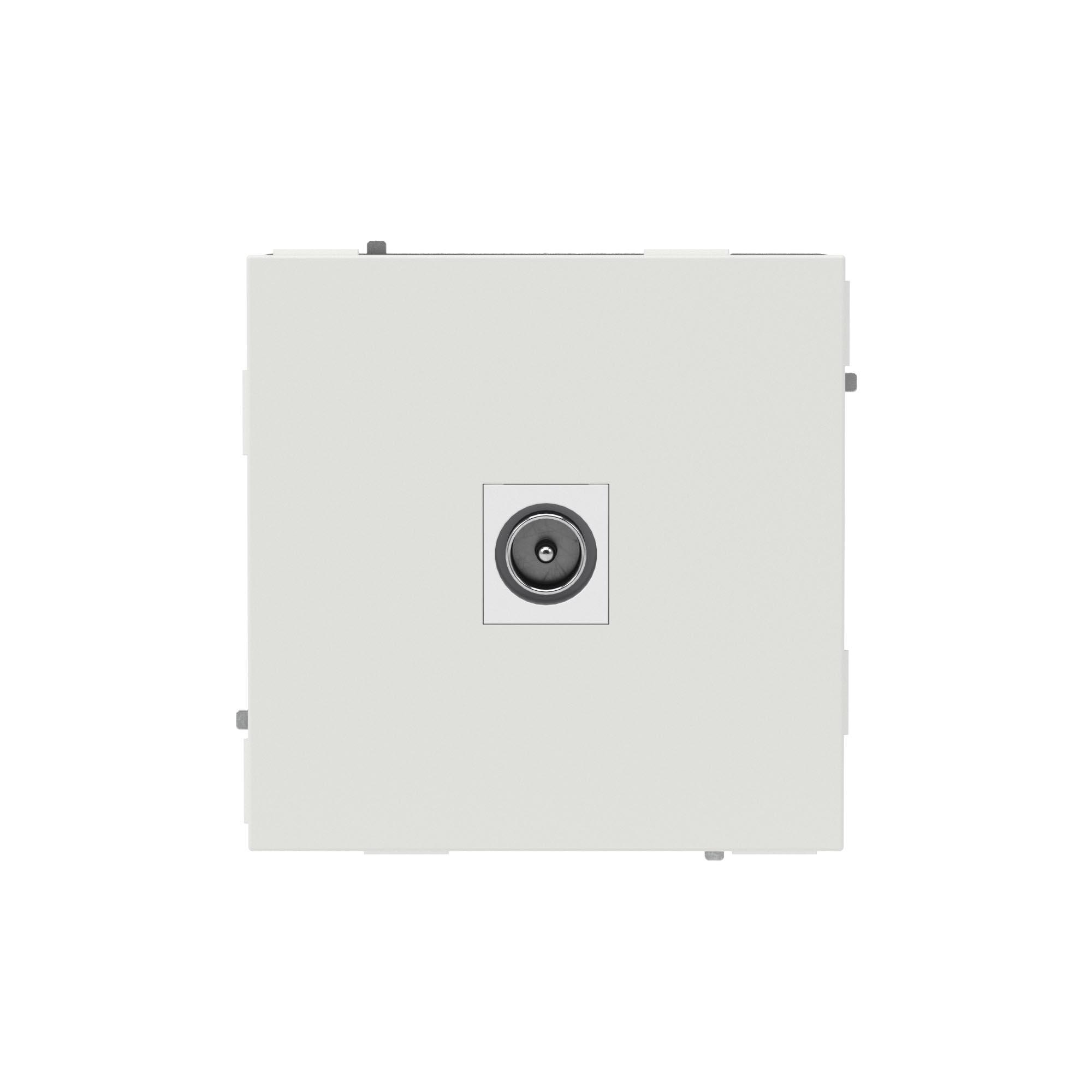 Розетка TV одиночная, KANT, белый песок