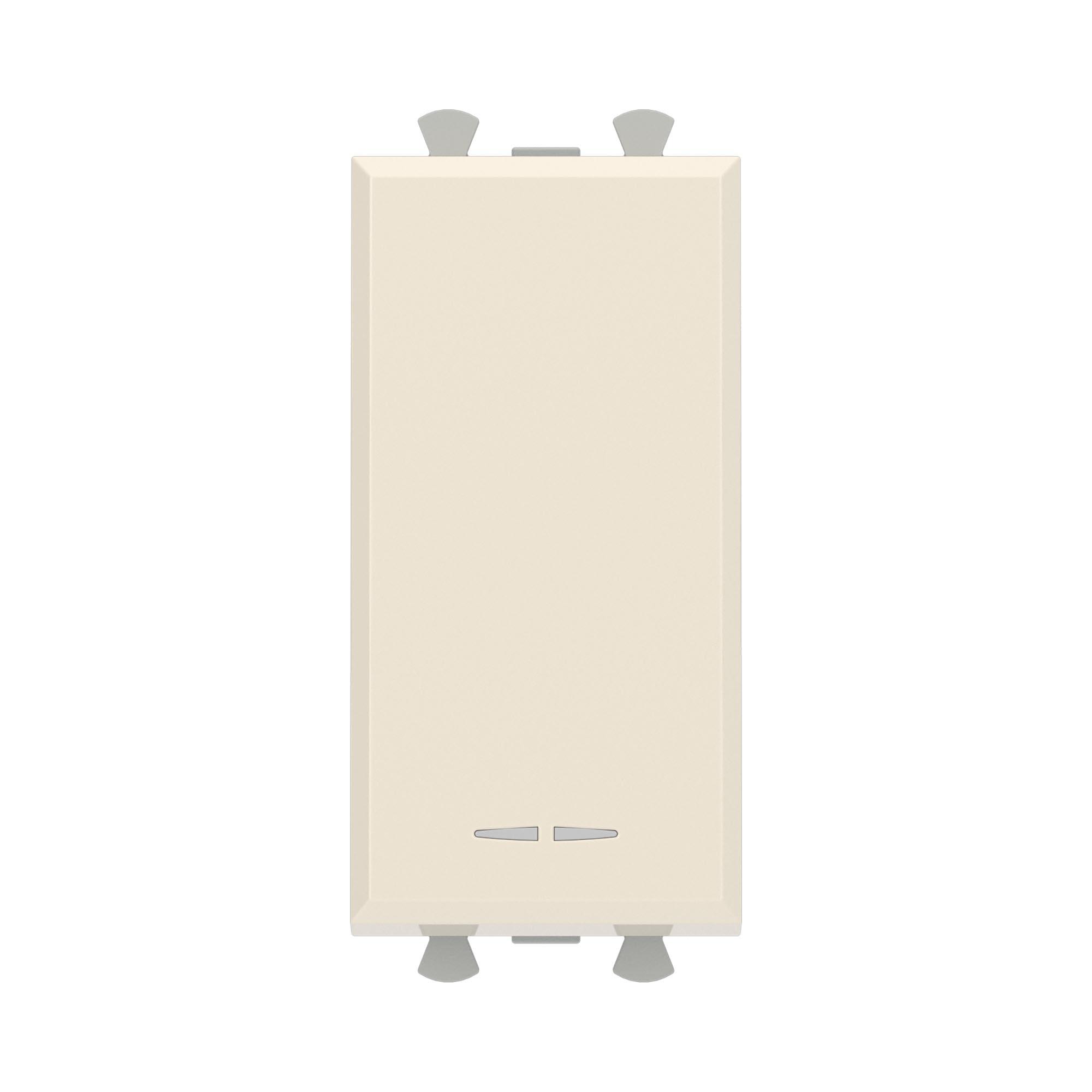 Переключатель модульный, Avanti, ванильная дымка, 1 модуль