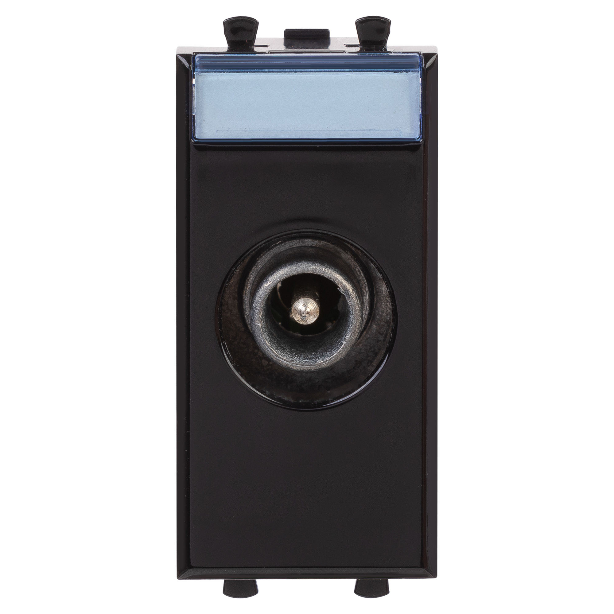 Avanti ТВ розетка проходная ''Черный квадрат'', 16A, 1 модульная