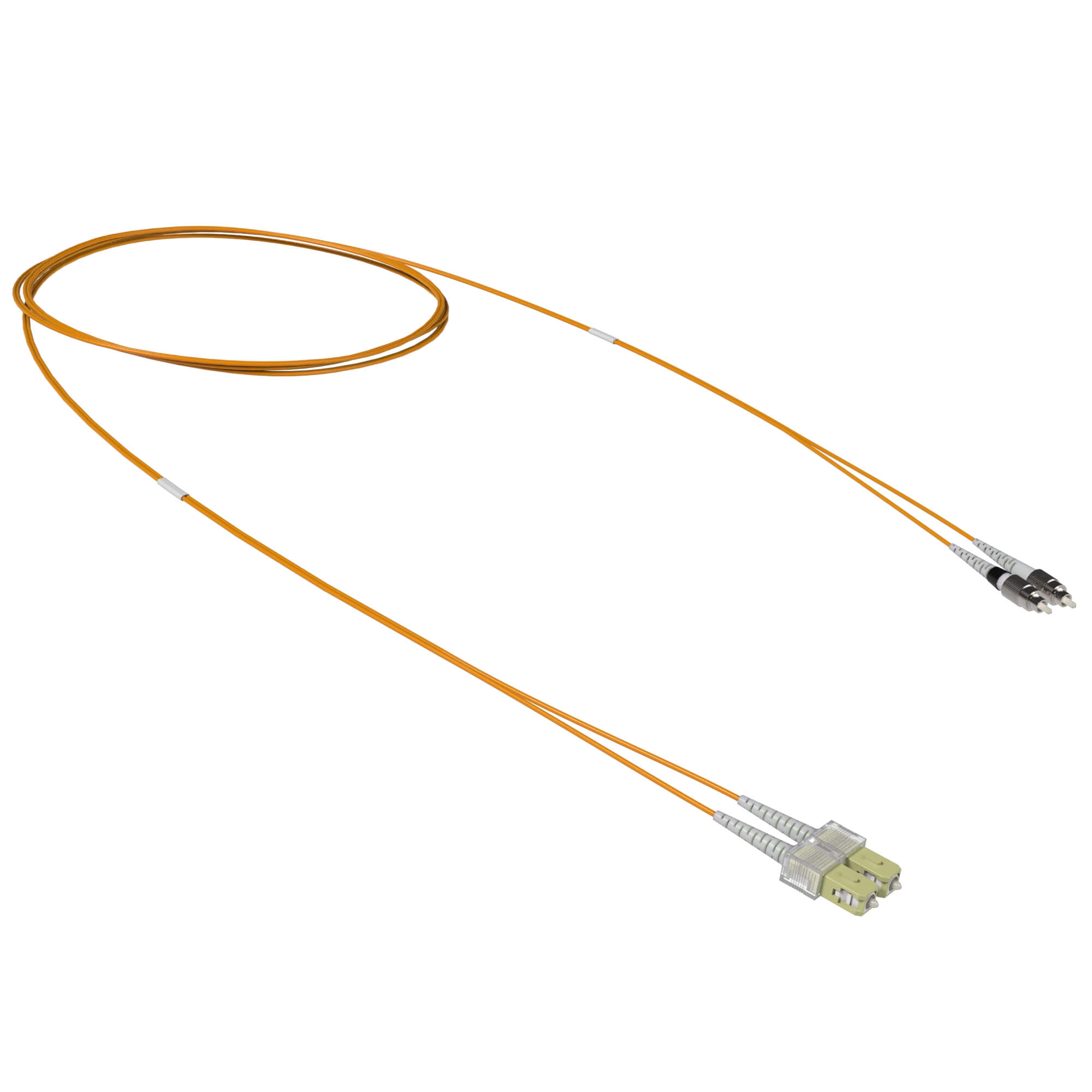 Патч-корд оптический переходной Duplex SC-UPC/FC-UPC, 50/125 OM2, 2 м