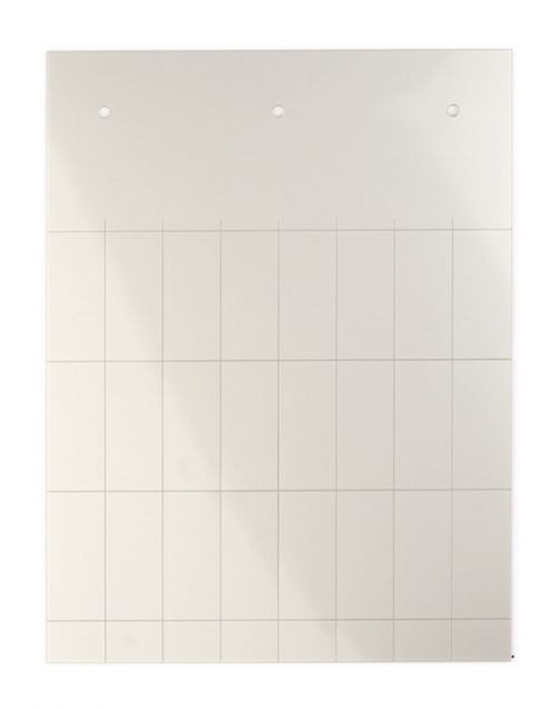 Табличка полужесткая 35x15мм. Установка в держатель. Для маркировки модульного оборудования. ПВХ-0,5. Серебристая (18 шт. на пластине, упак. по 10 листов)