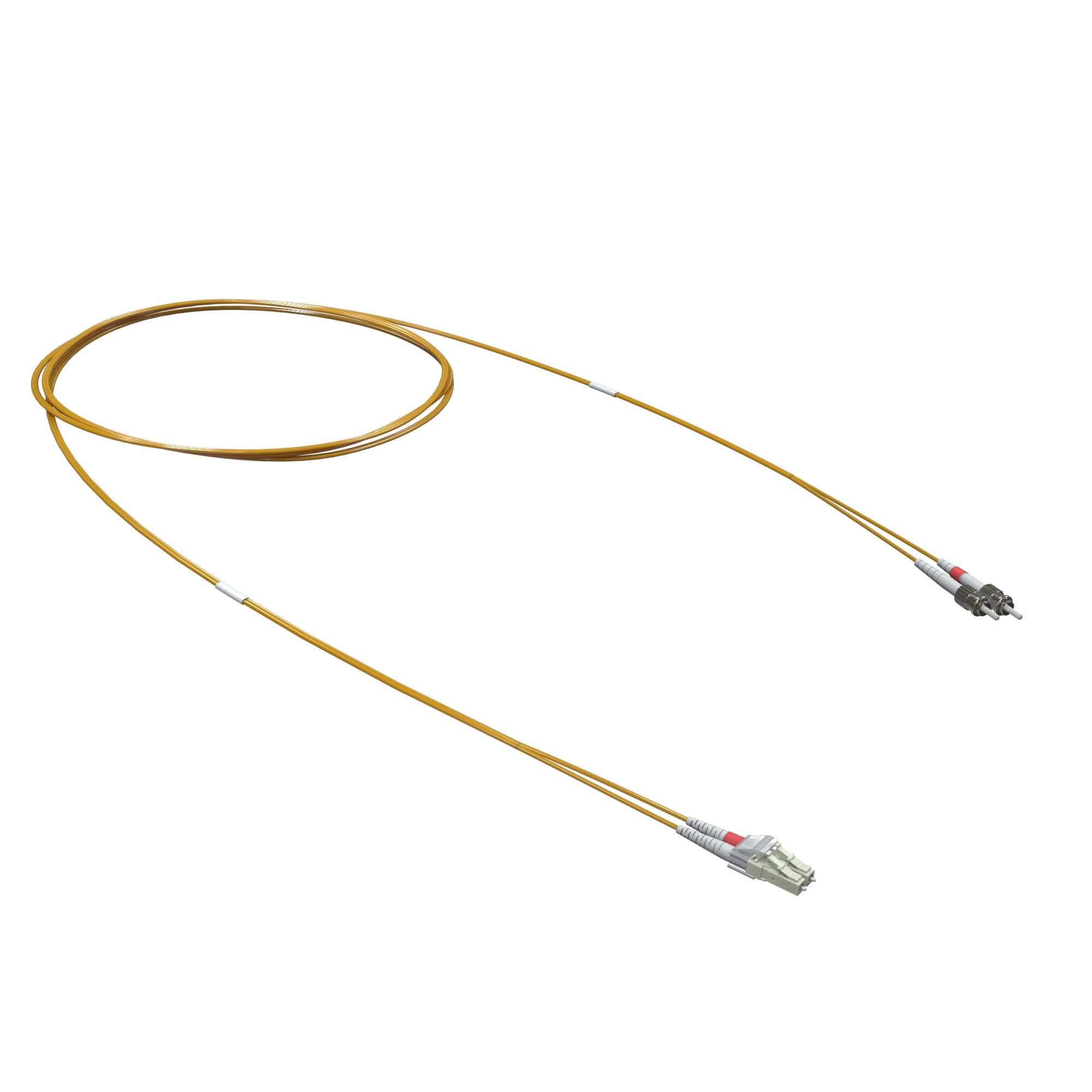 Патч-корд оптический переходной Duplex LC-UPC/ST-UPC, 50/125 OM2, 3 м