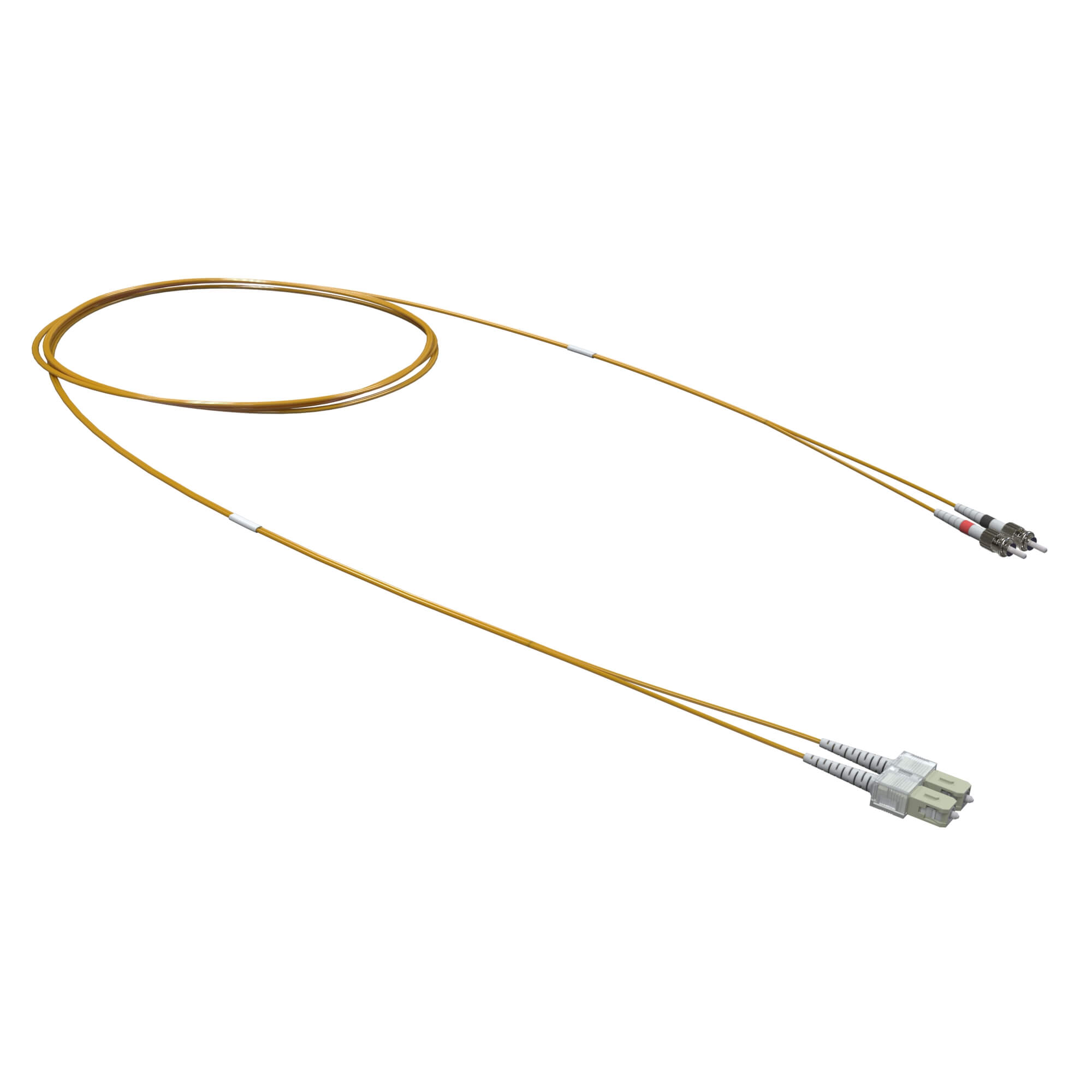 Патч-корд оптический переходной Duplex SC-UPC/ST-UPC, 50/125 OM2, 3 м