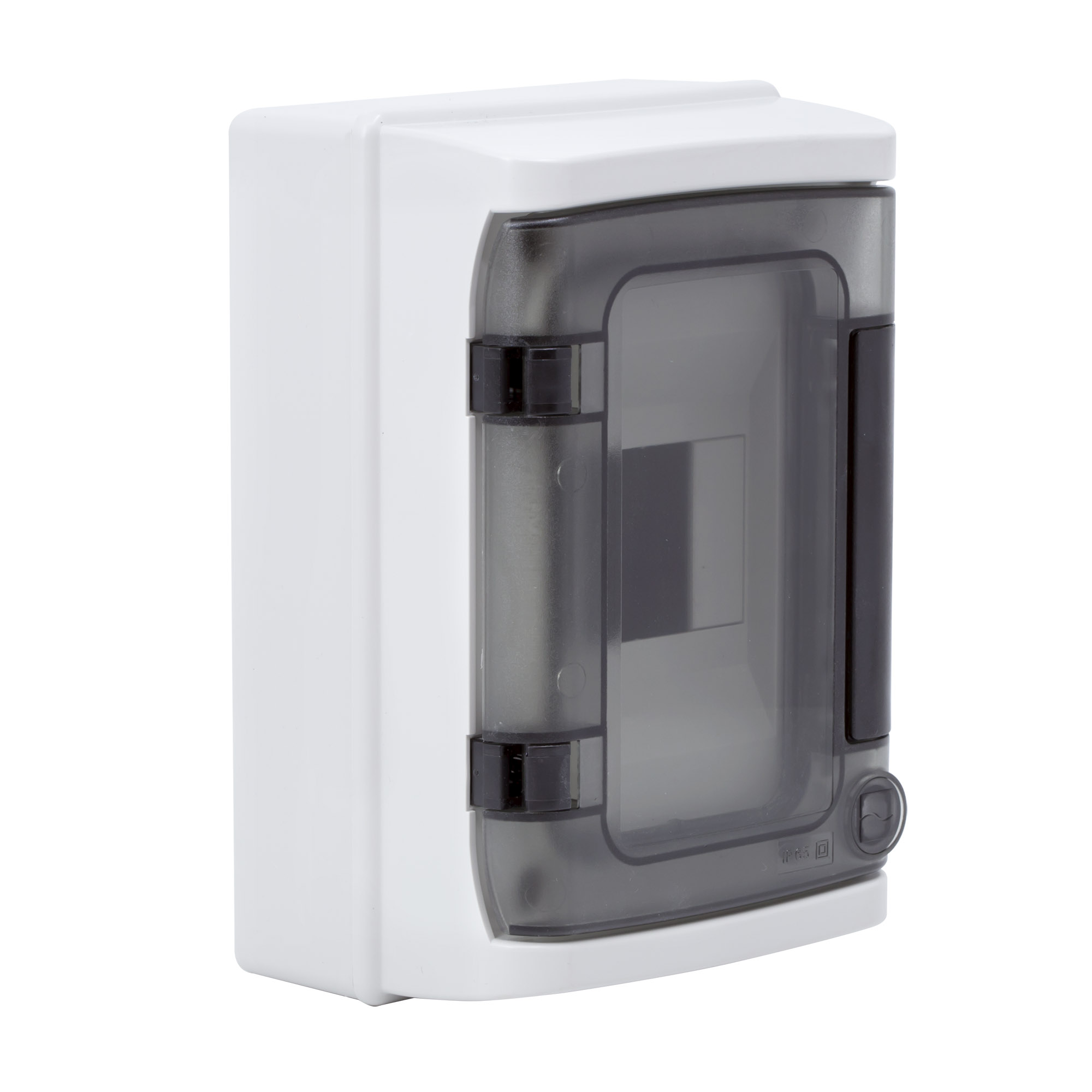 Щит распределительный навесной ЩРн-П-4 IP65 пластиковый прозрачная дверь серый