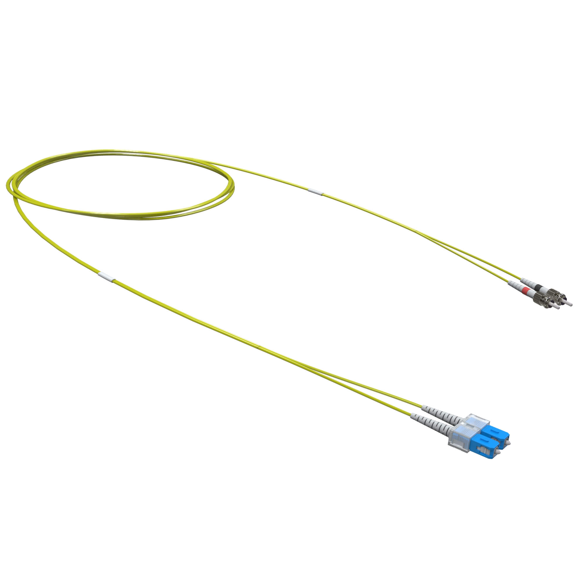 Патч-корд оптический переходной Duplex SC-UPC/ST-UPC, 9/125 OS2, 5 м