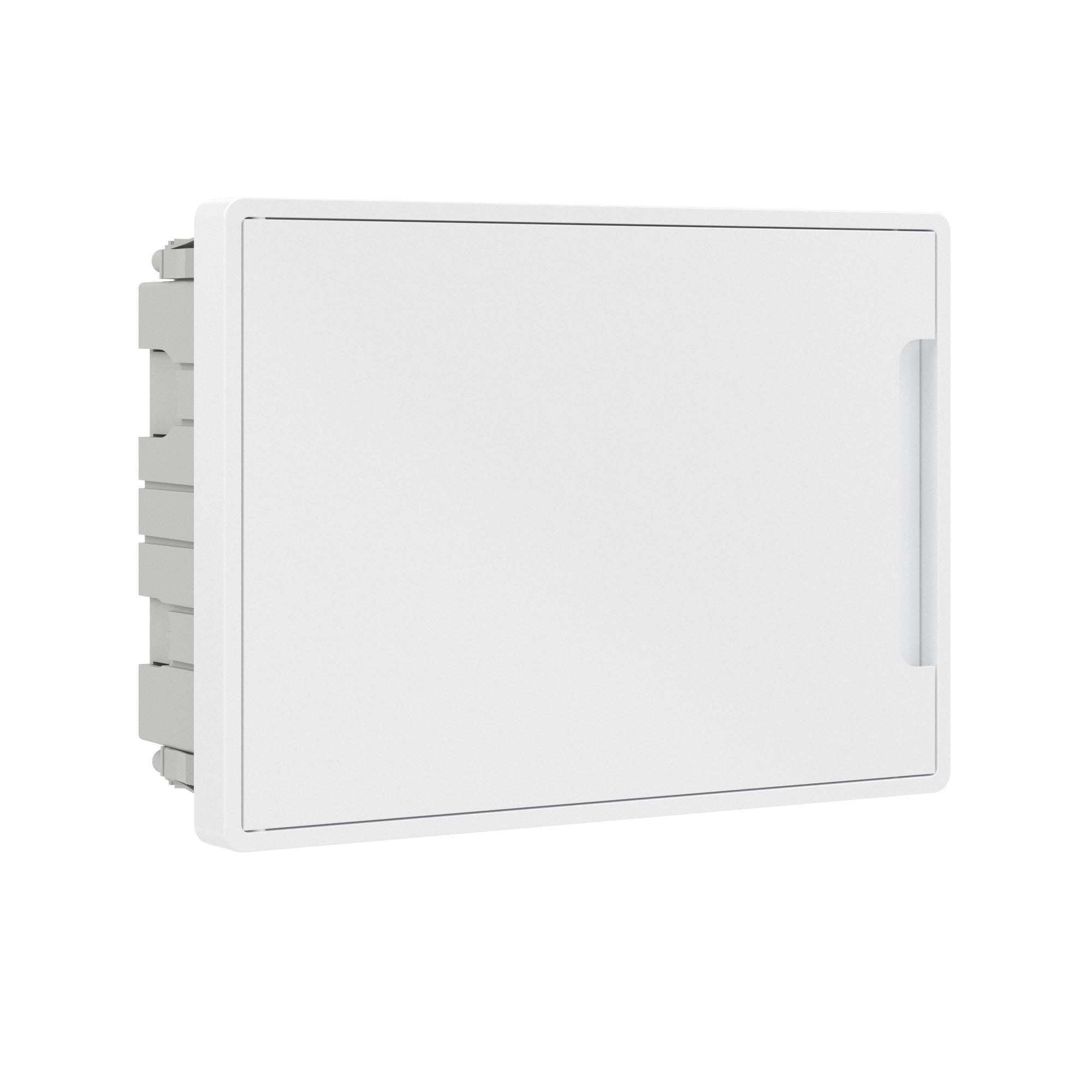 Щиток 12 мод встраиваемый для полых стен Фрейм (FRAME), белый, с белой дверцей, с 2 шинами PEN на 6 и 8 отв.