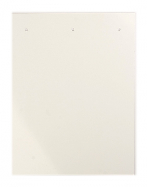 Табличка полужесткая для маркировки оболочек 120x105мм. Клейкое основание. ПВХ. Белая (1 шт. на пластине, упак. по 10 листов)