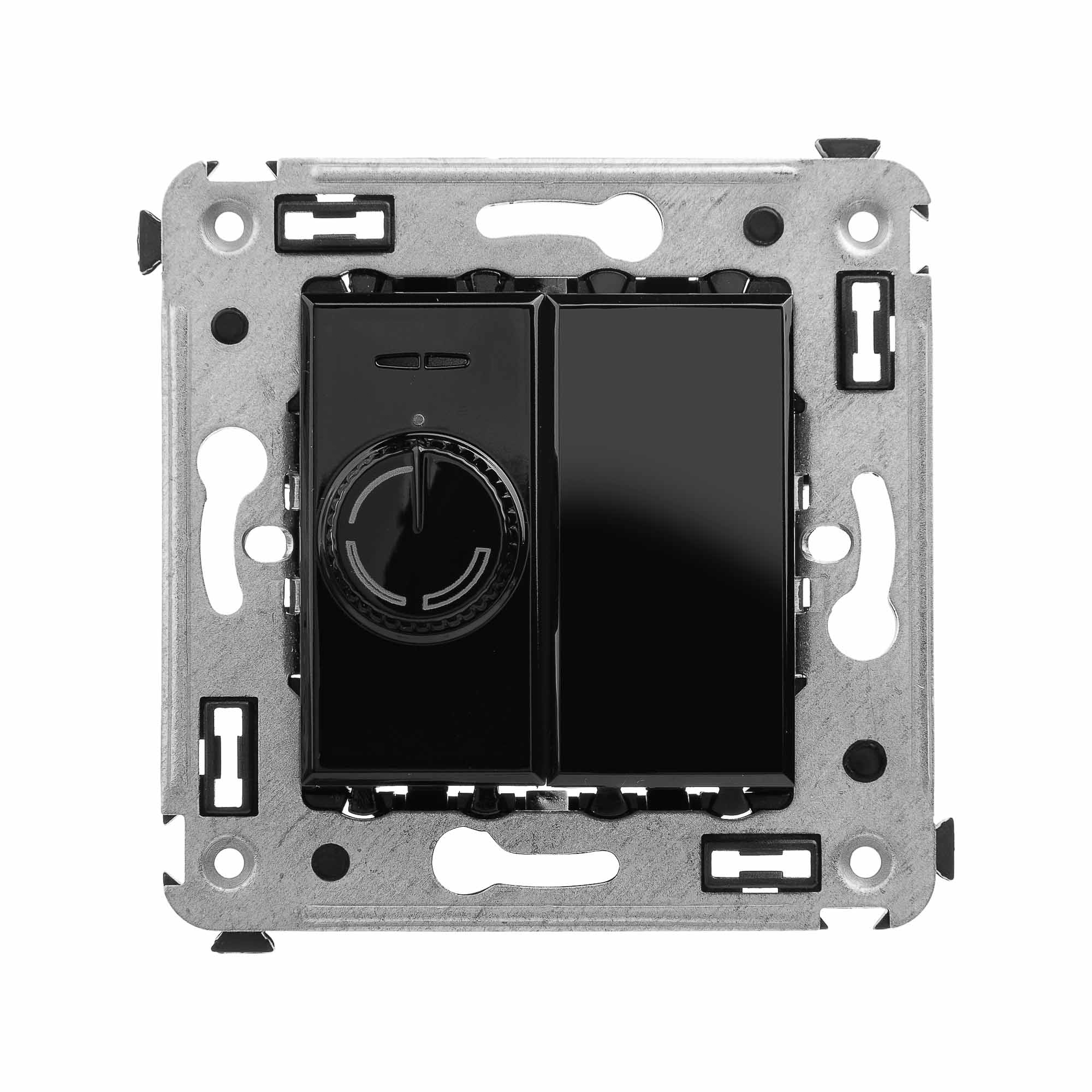 Avanti Диммер поворотный в стену, ''Черный квадрат''