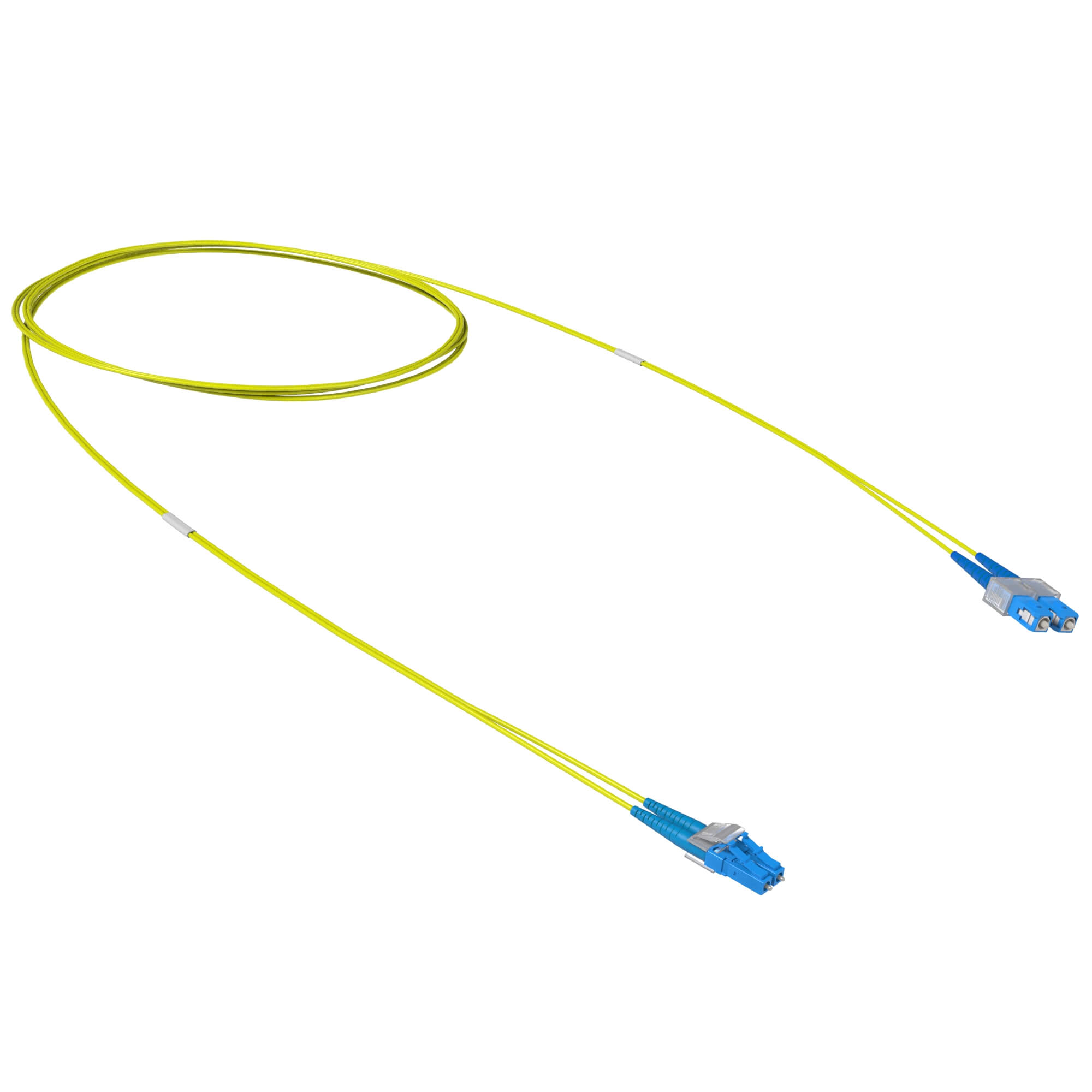 Патч-корд оптический переходной Duplex LC-UPC/SC-UPC, 9/125 OS2, 1 м