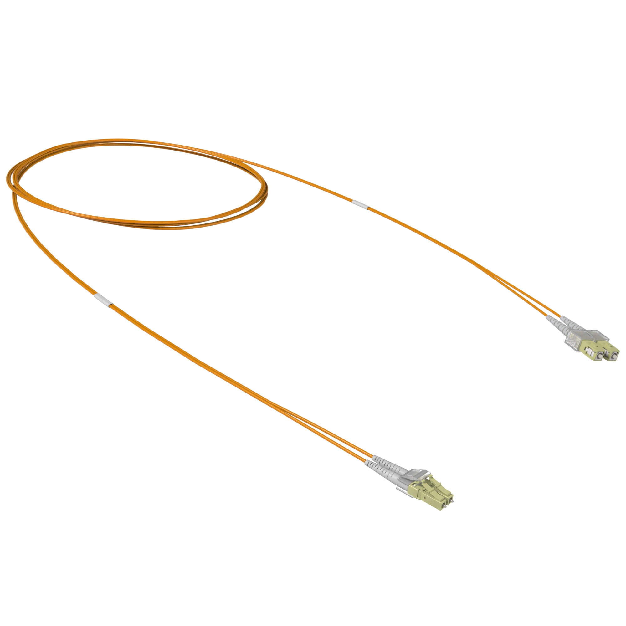 Патч-корд оптический переходной Duplex LC-UPC/SC-UPC, 50/125 OM2, 2 м