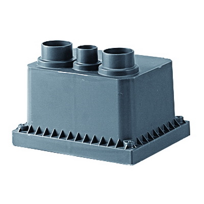 Колодец смотровой переходной с крышкой для двустенных труб 225х175х145