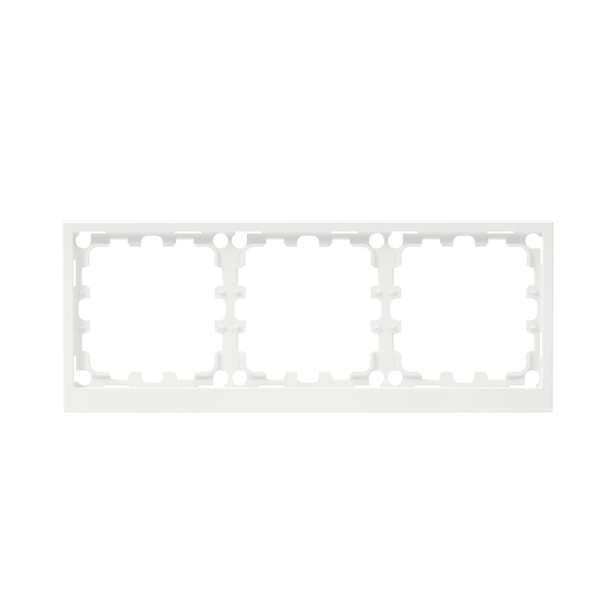 Рамка на 3 поста, KANT, белая магнолия