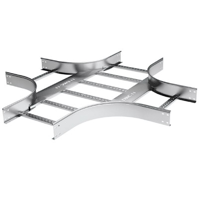 Ответвитель Х-образный 80х300 R600 в комплекте крепежные элементы соединительные пластины