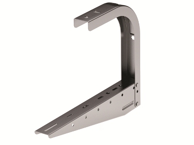 Скоба CS на лоток основание 200 цинк-ламельная