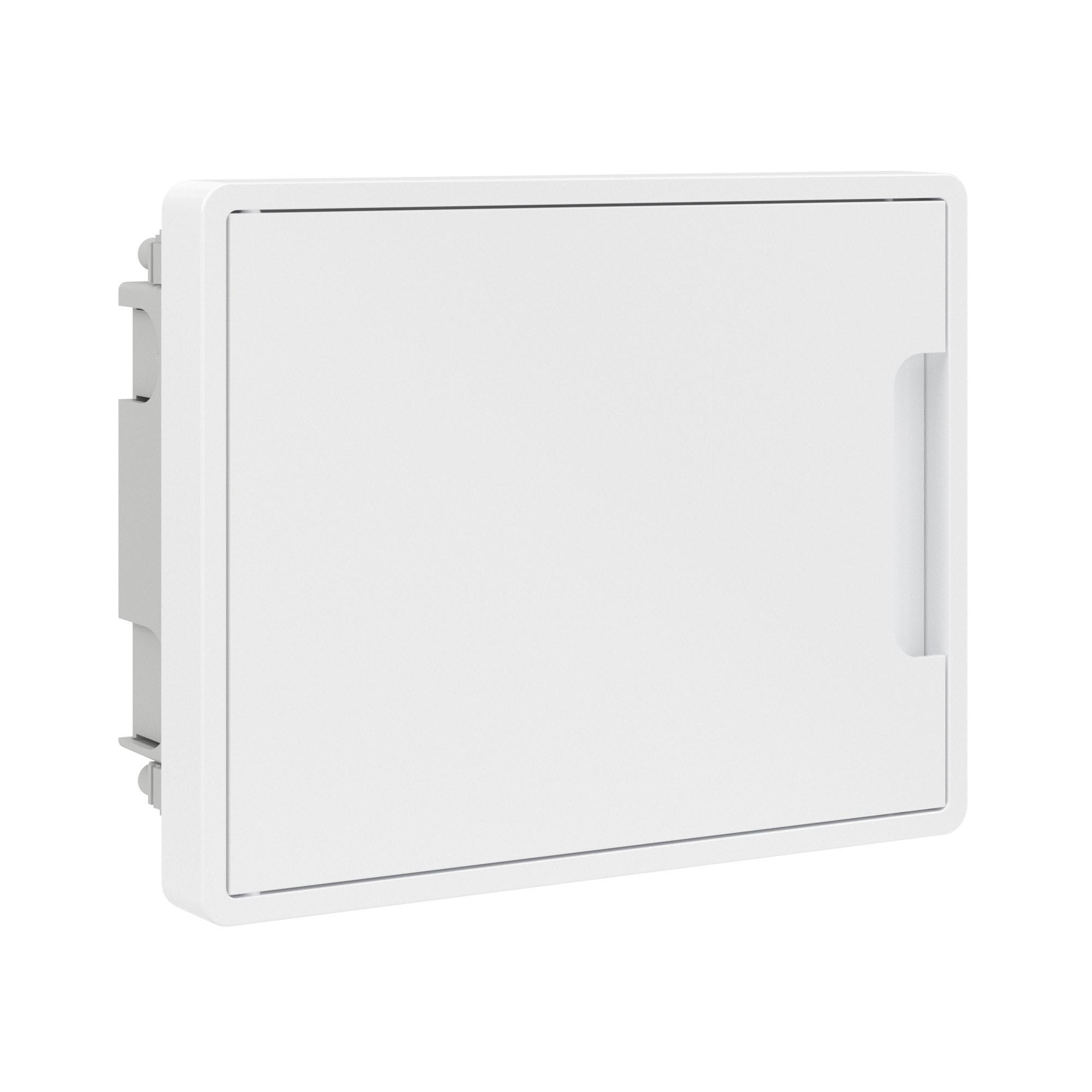 Щиток 8 мод встраиваемый для полых стен Фрейм (FRAME), белый, с белой дверцей, с 2 шинами PEN на 6 и 8 отв.