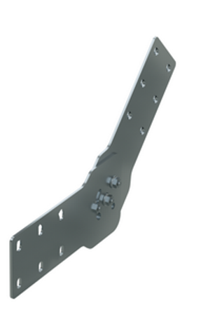 Соединитель шарнирный вертикальный 150 мм цинк-ламельный