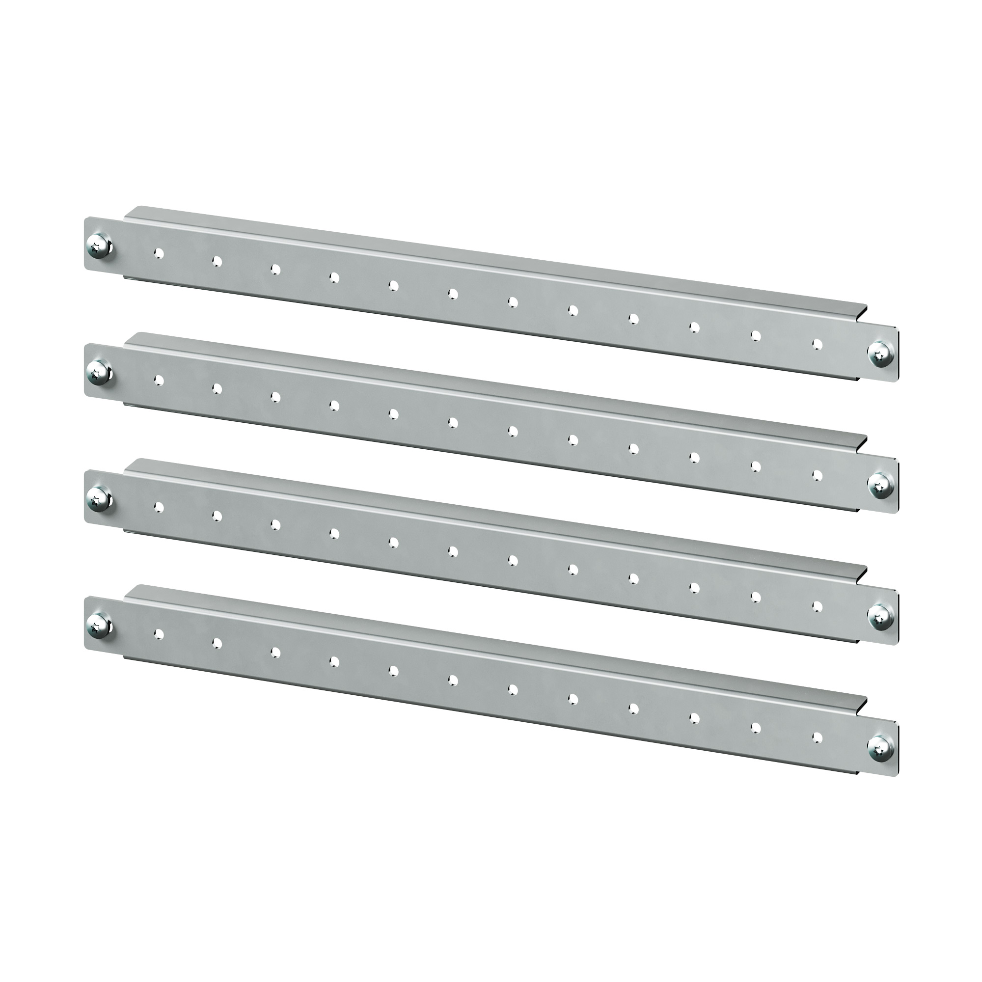 Горизонтальные дверные рейки для навесных корпусов, ширина правой створки двустворчатой двери 400 мм, 4 шт.