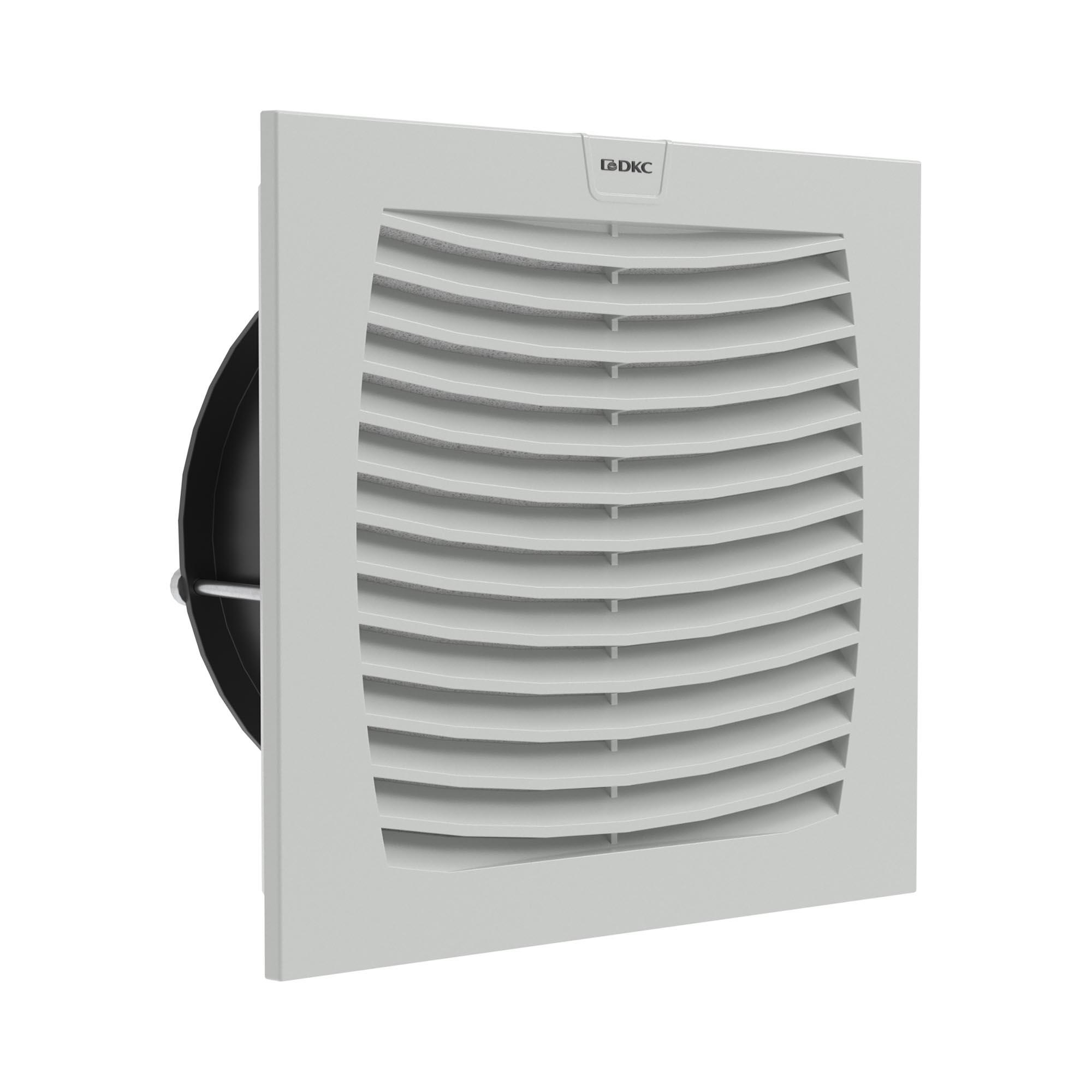 Вентилятор с фильтром ЭМС 200 м3/ч, 400В AC, 204х204 мм, IP54