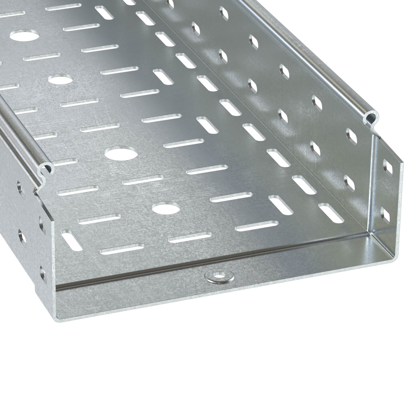 Лоток перфорированный 600х80x3000 1.2 мм