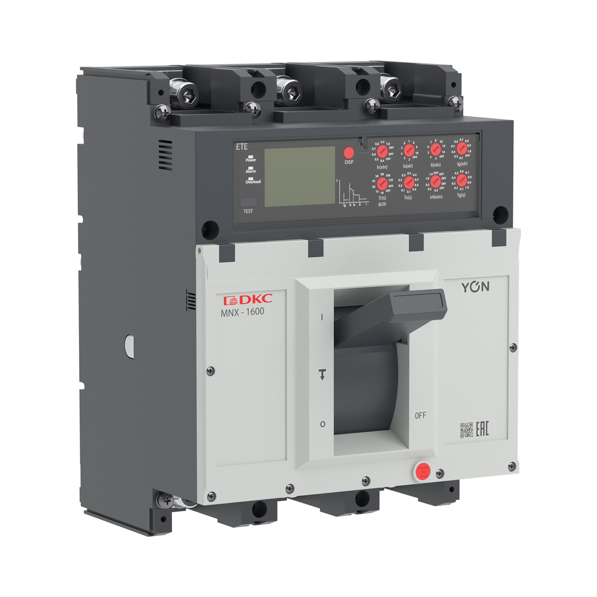 Выключатель автоматический YON pro MNX1600M 3P 1600 А 100кА при AC415V расцепитель ETA