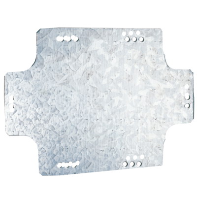 Пластина монтажная 358х283 мм для коробок 380х300 мм оцинкованная сталь