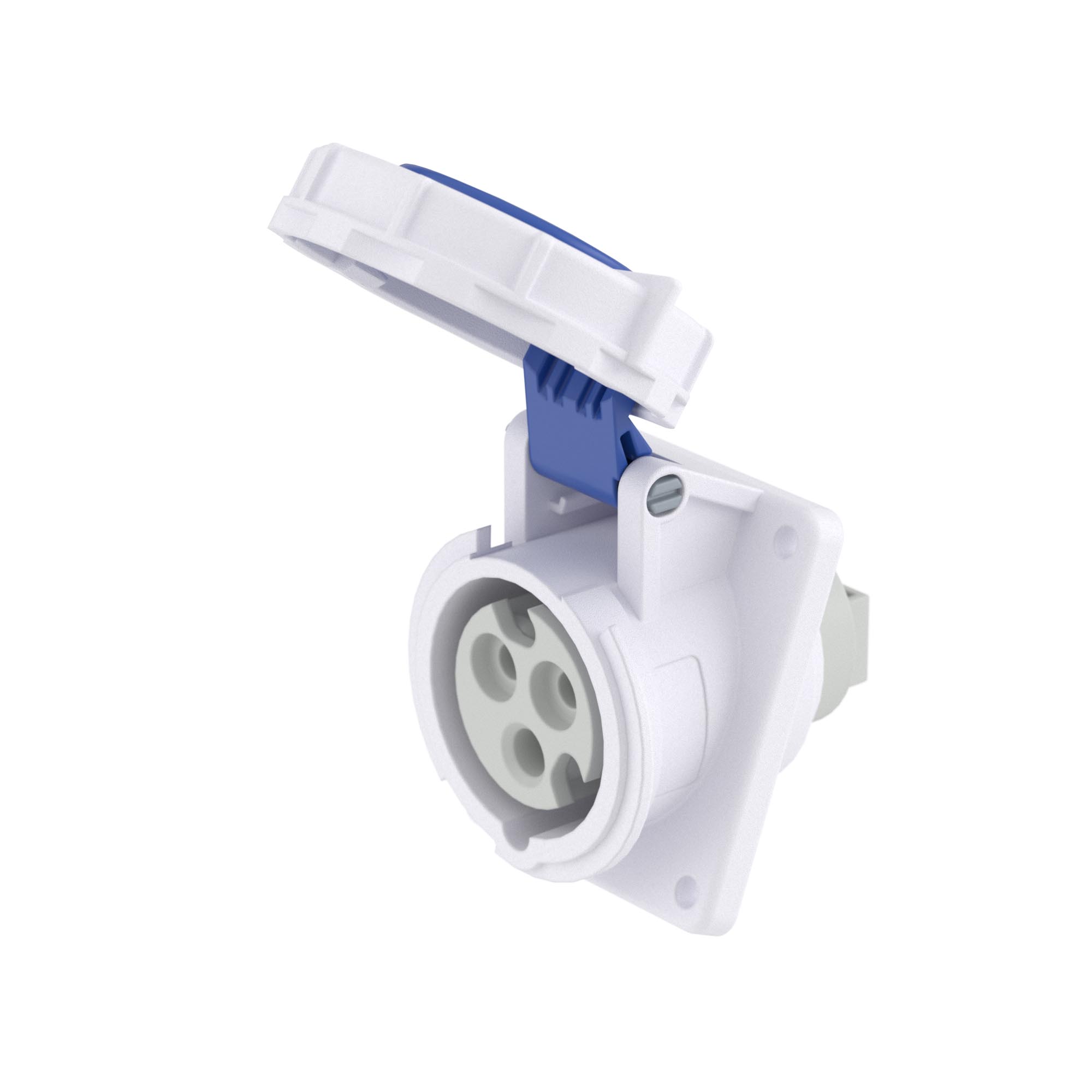 Розетка скрытой установки с наклоном IP67 16А 2P+E 230В