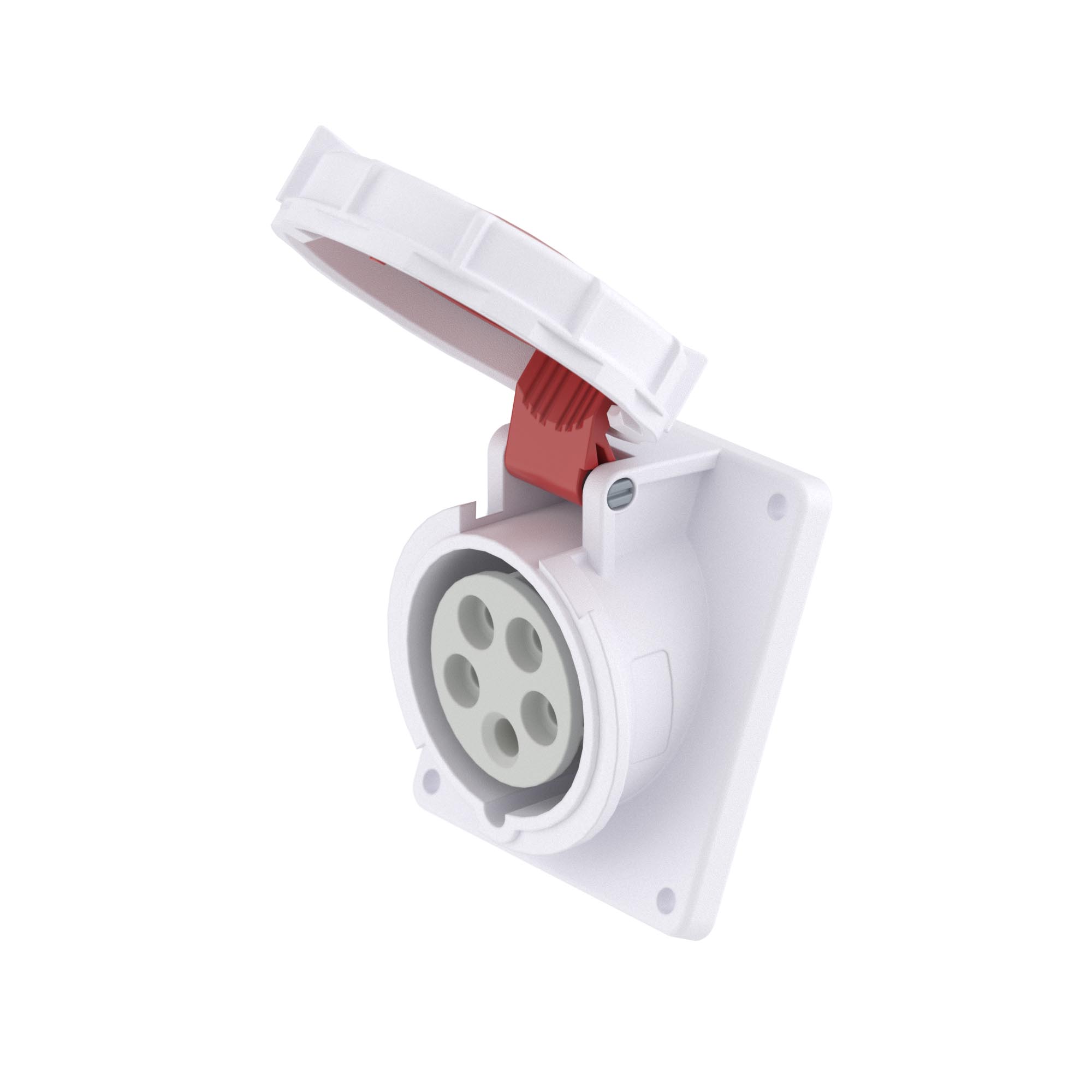 Розетка скрытой установки с наклоном IP67 16A 3P+E+N 400V