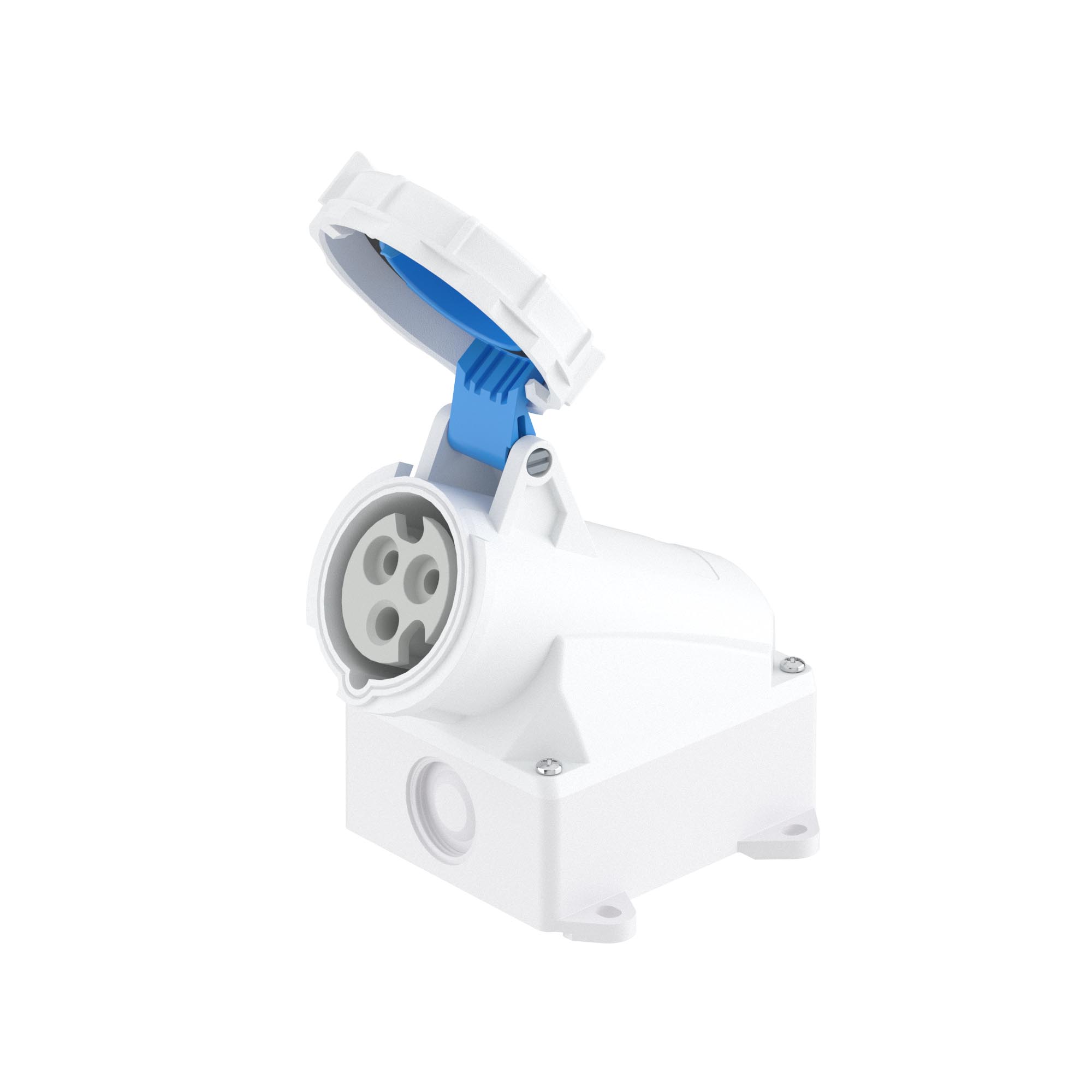 Розетка наружная IP67 63A 2P+E 230V