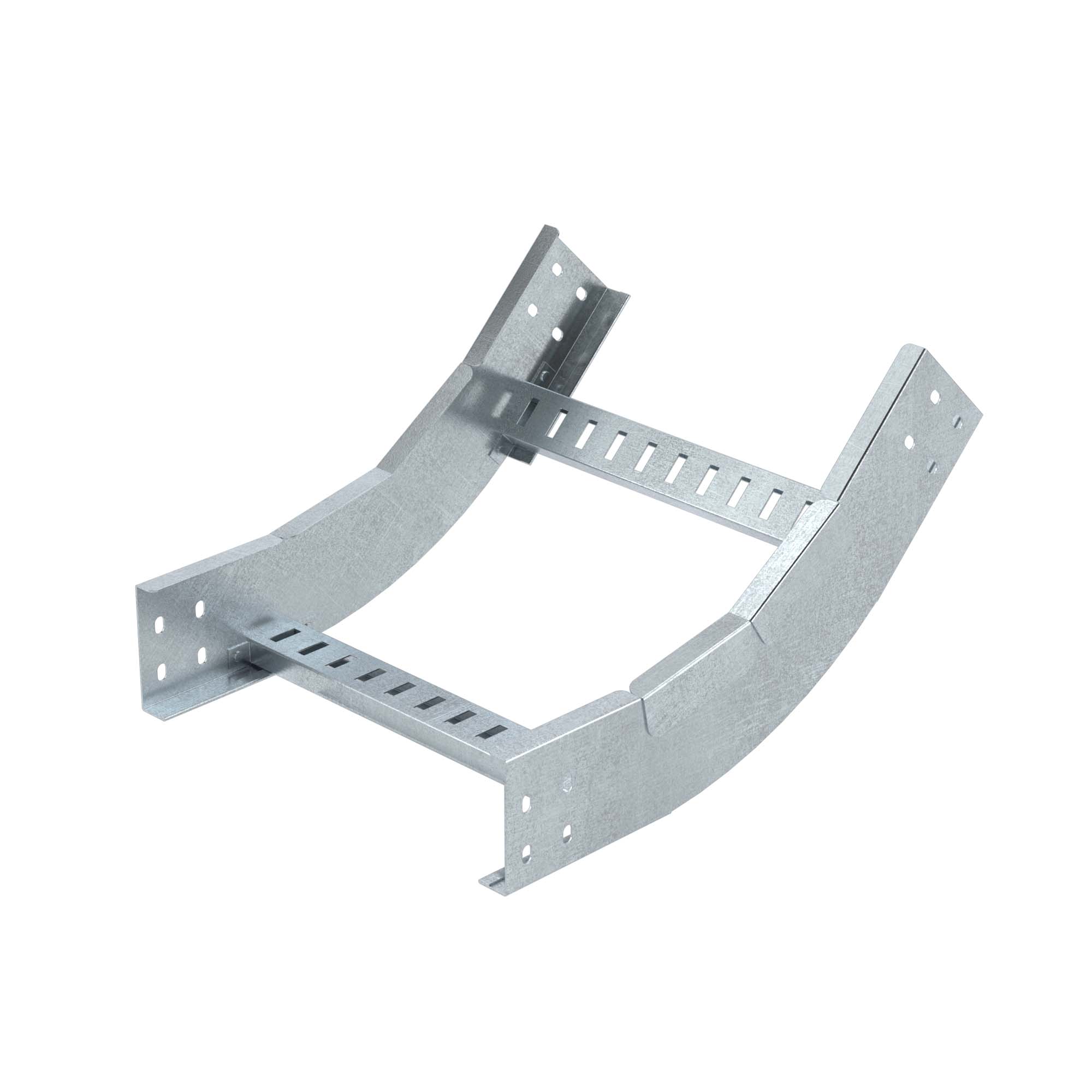 Угол вертикальный внутренний 45 градусов 80х600 R900 цинк-ламельный в комплекте крепежные элементы соединительные пластины